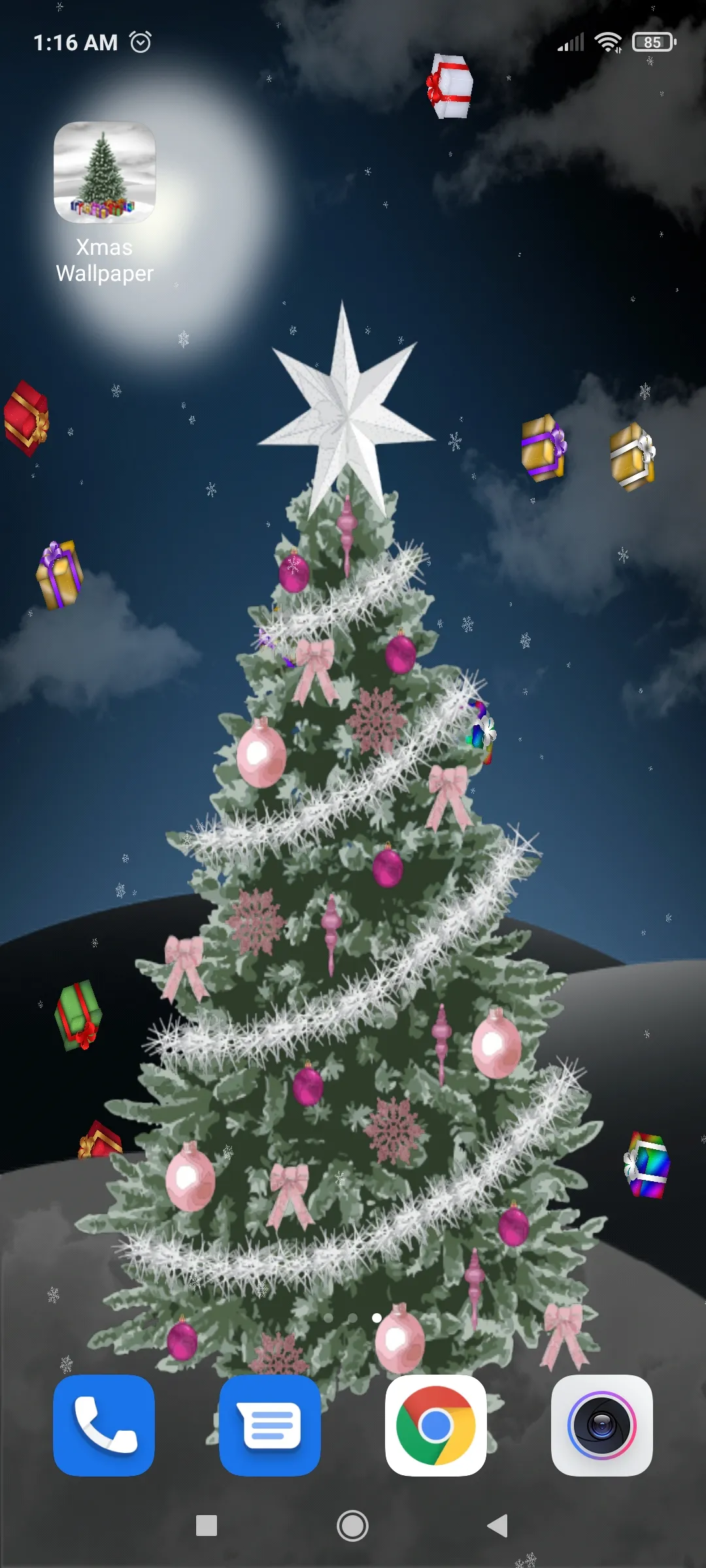 Christmas Tree Live Wallpaper | Indus Appstore | Screenshot