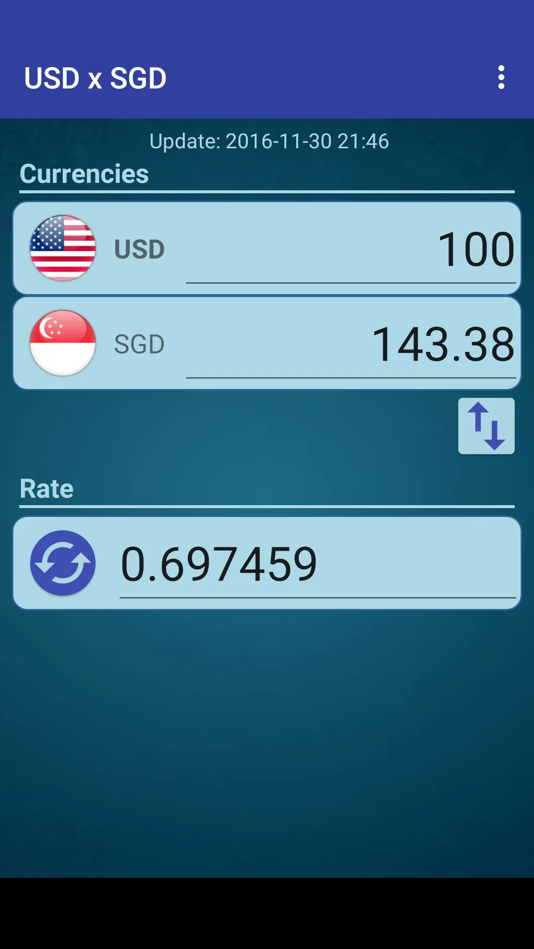 US Dollar to Singapore Dollar | Indus Appstore | Screenshot