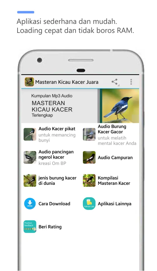 masteran kacer juara full isi | Indus Appstore | Screenshot