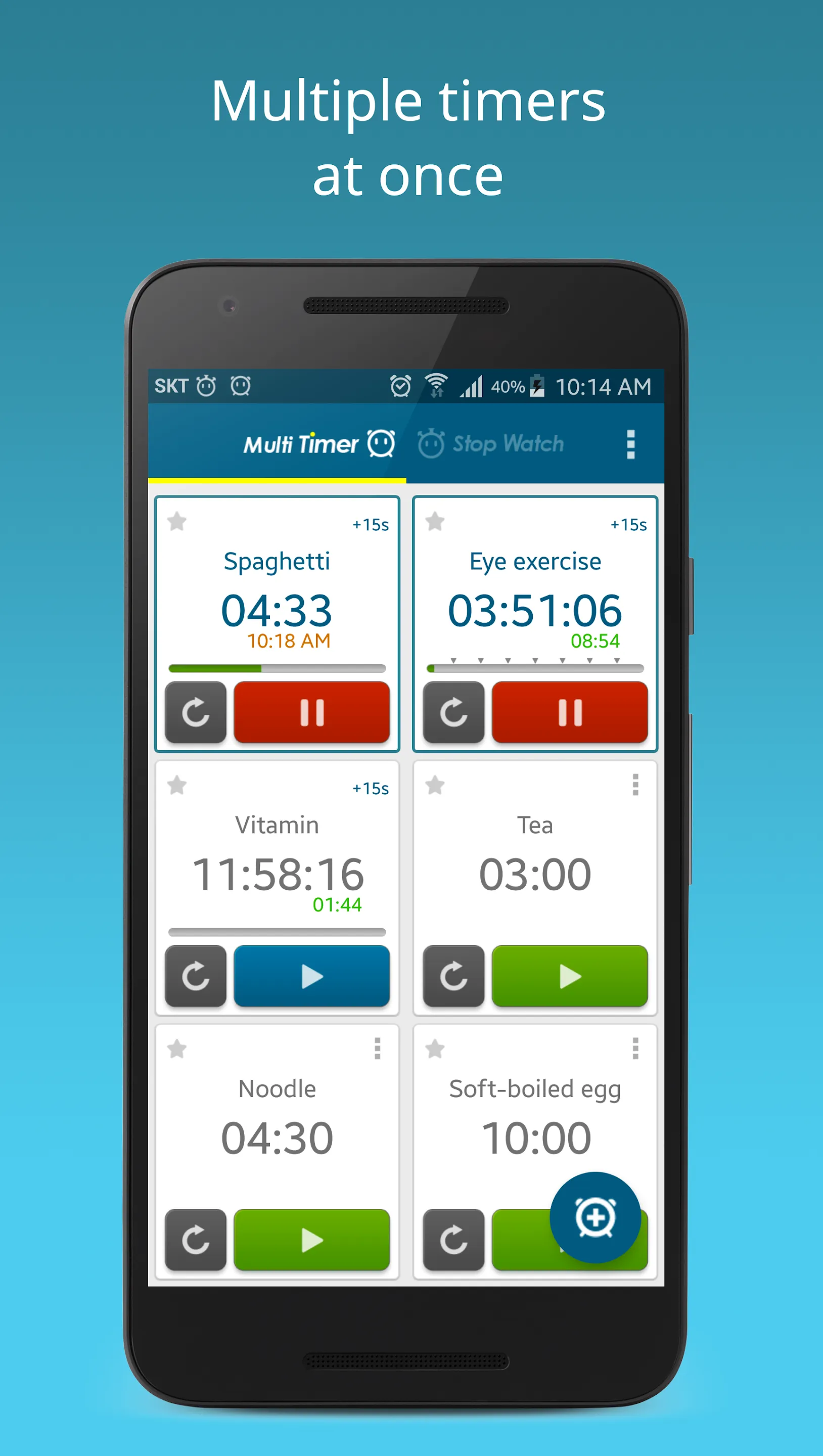 Multi Timer StopWatch | Indus Appstore | Screenshot