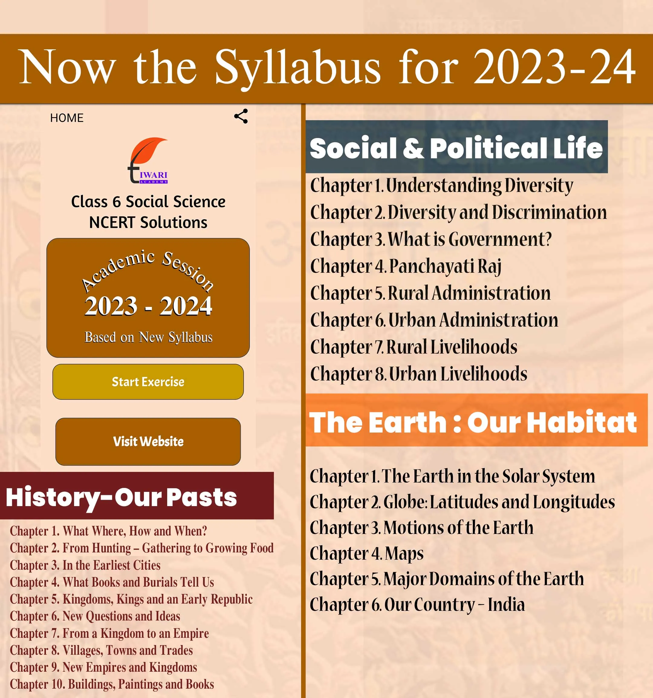 Class 6 Social Science 2023-24 | Indus Appstore | Screenshot