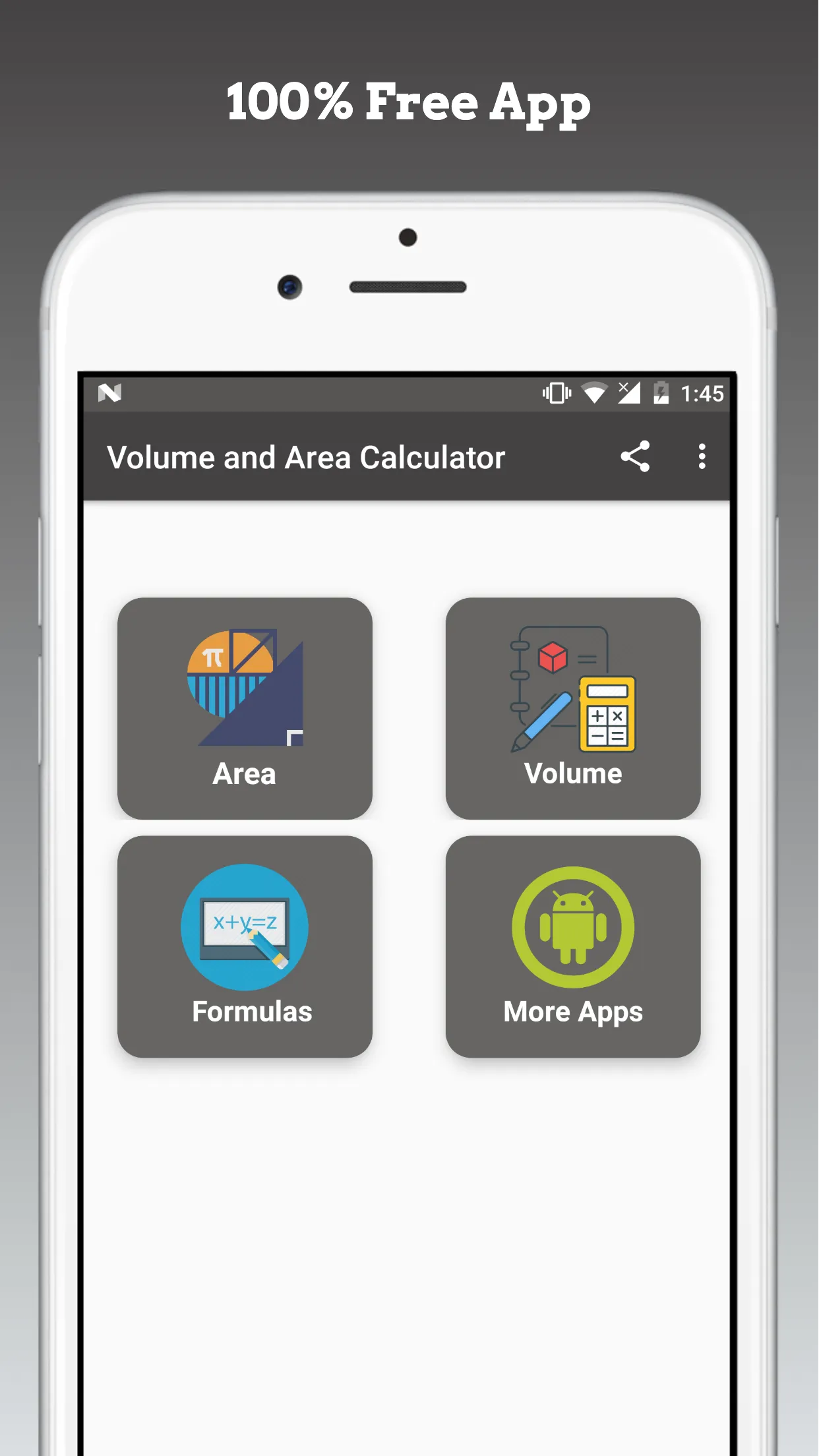 Area and Volume Calculator | Indus Appstore | Screenshot