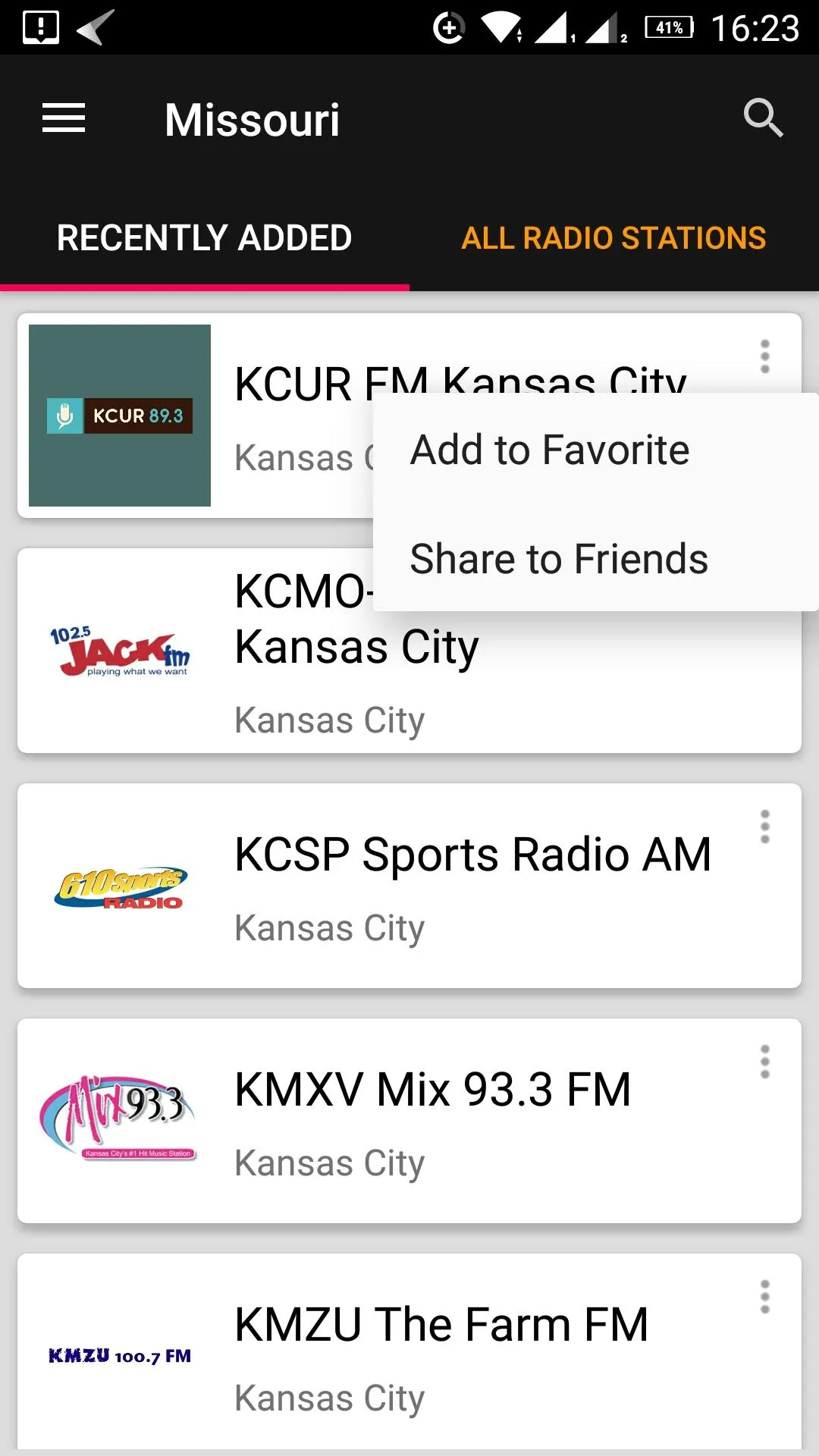 Missouri Radio Stations - USA | Indus Appstore | Screenshot