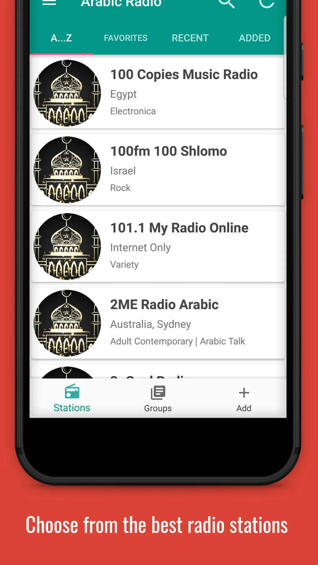 Arabic Radio Stations | Indus Appstore | Screenshot