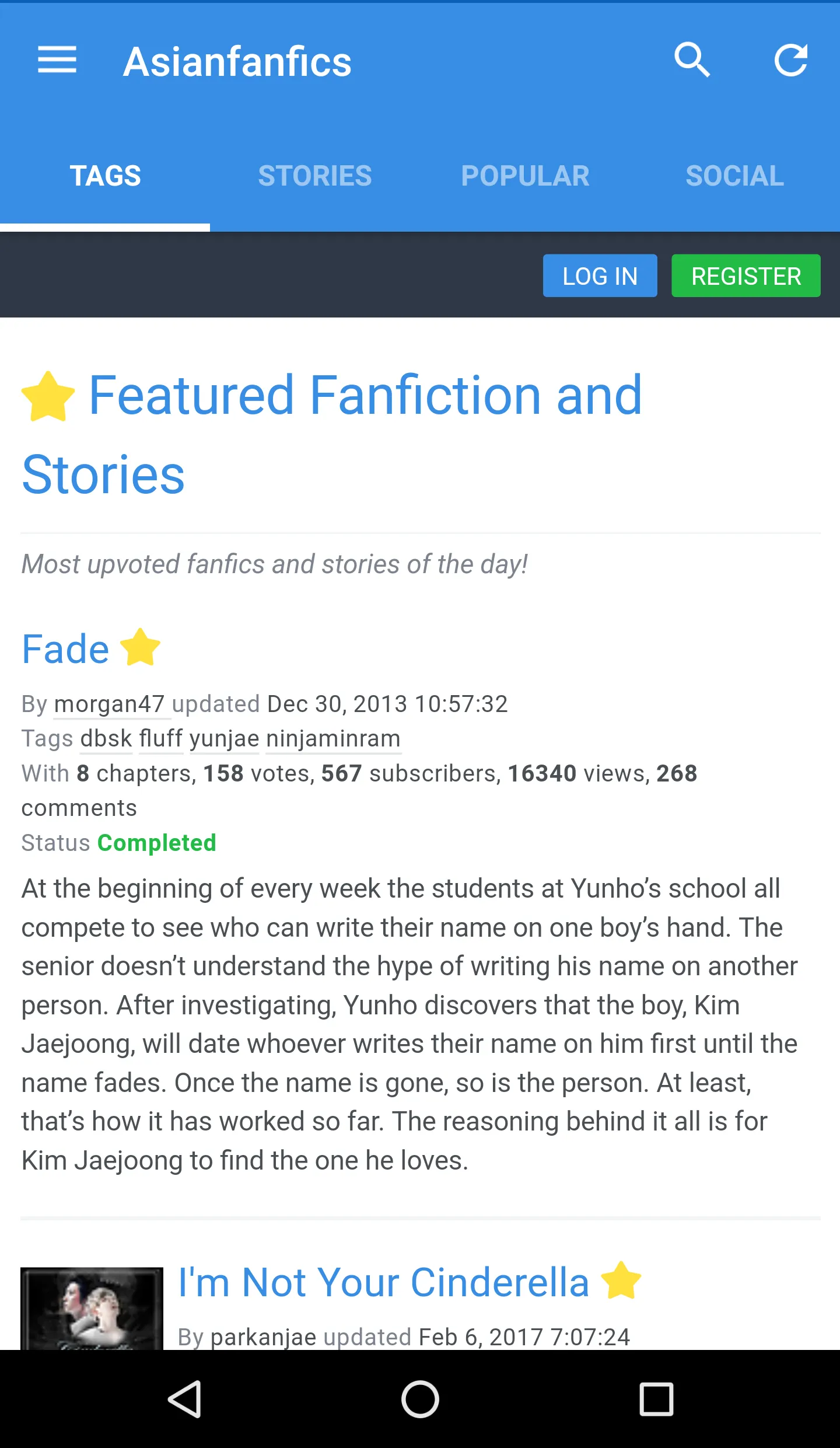 Asianfanfics | Indus Appstore | Screenshot