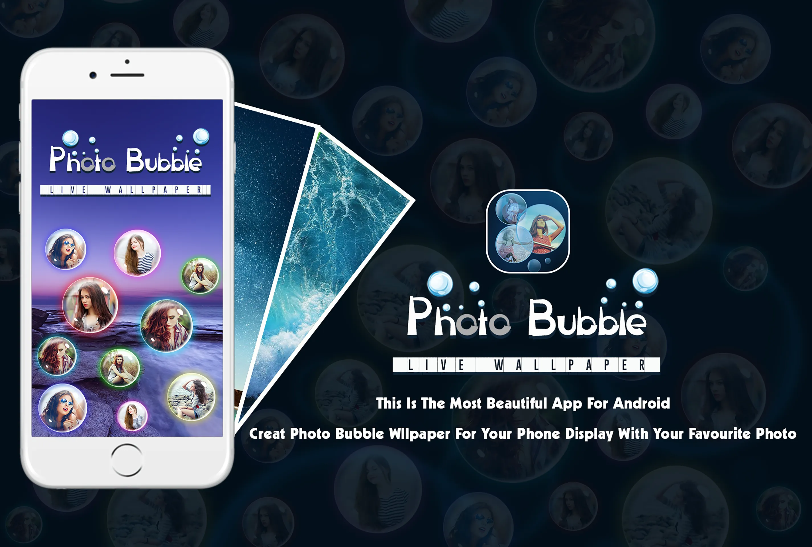 Photo Bubbles Live Wallpaper | Indus Appstore | Screenshot