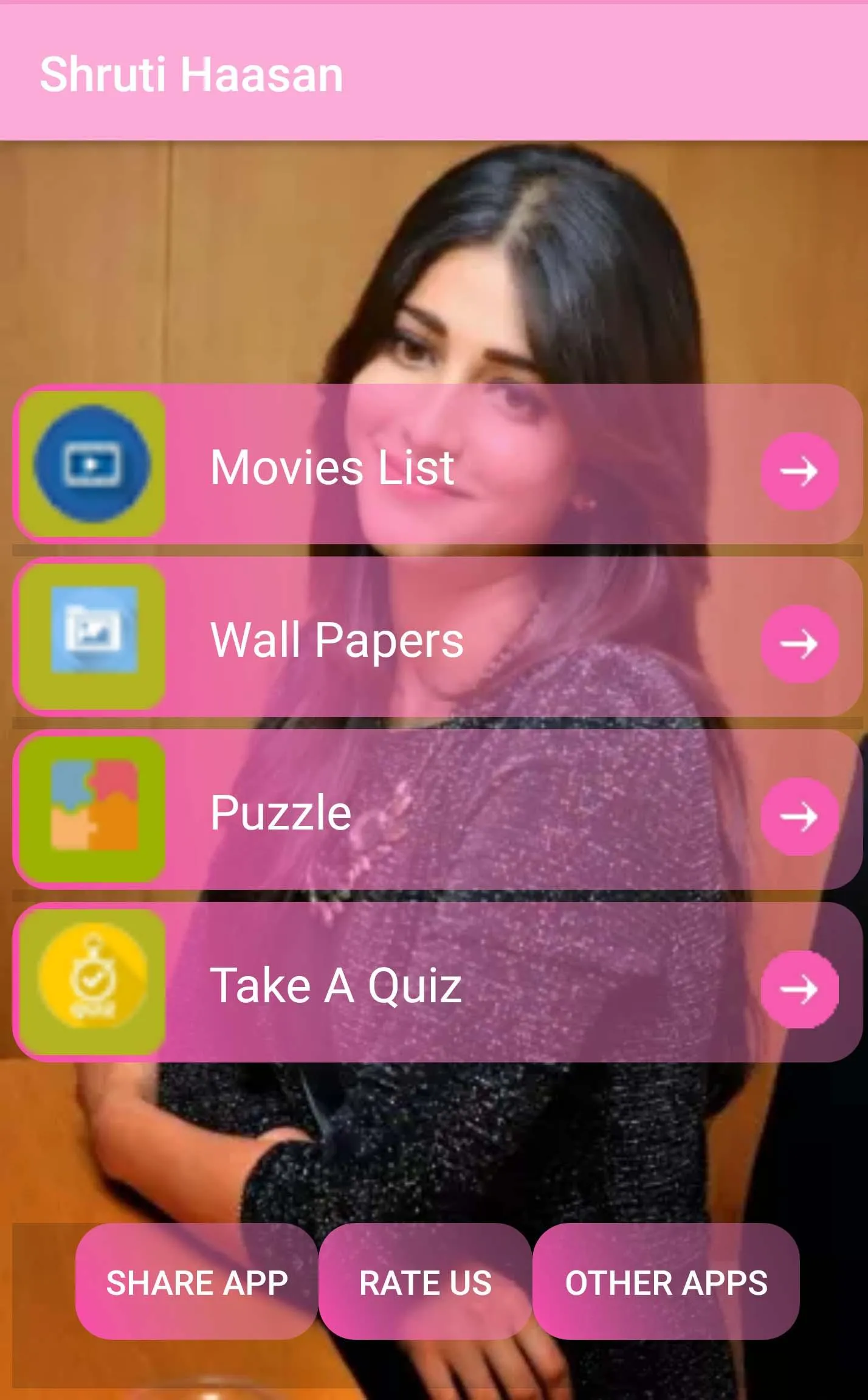 Shruti Haasan wallpaper-movies | Indus Appstore | Screenshot