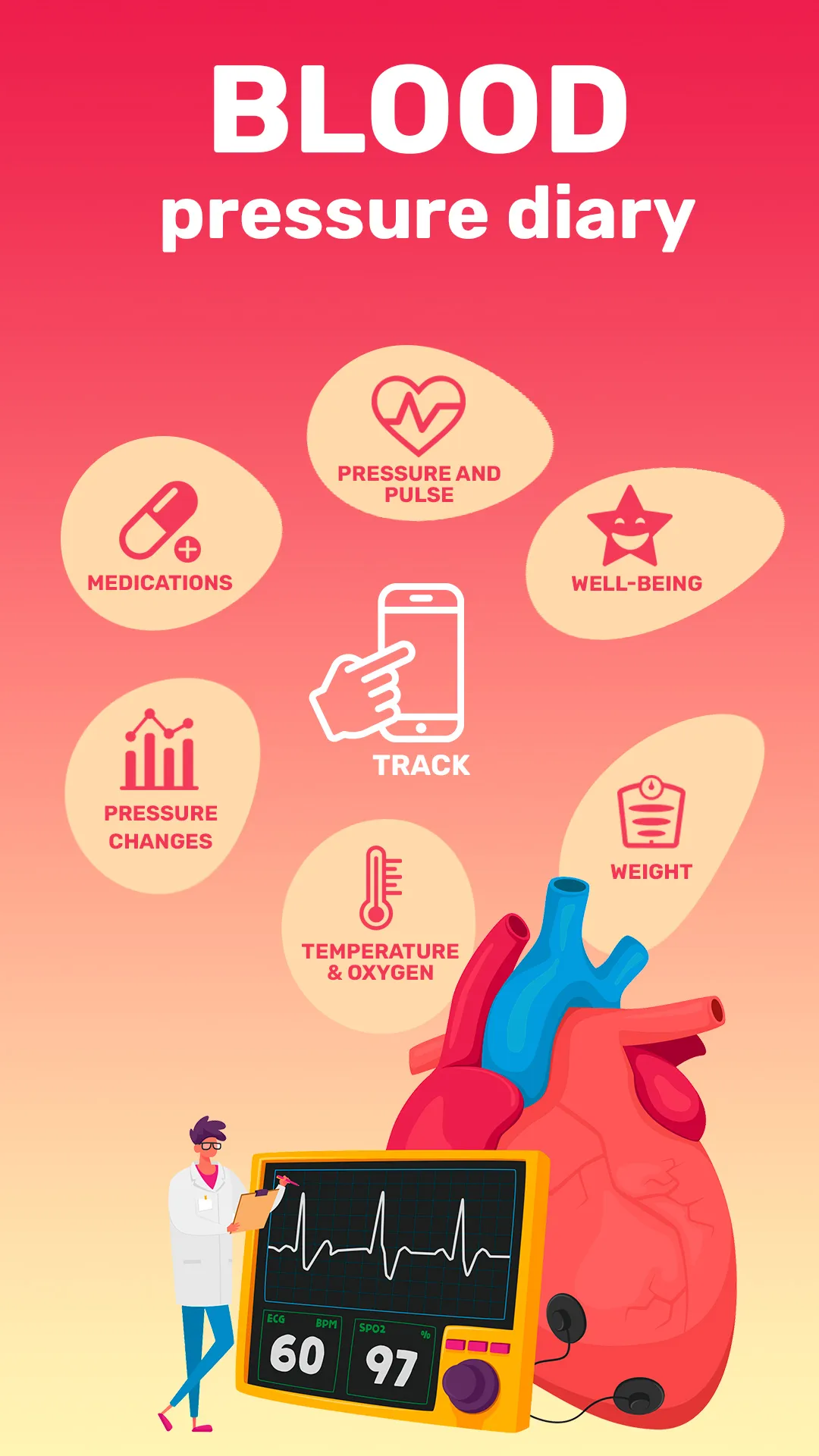 Blood Pressure－Cardio journal | Indus Appstore | Screenshot