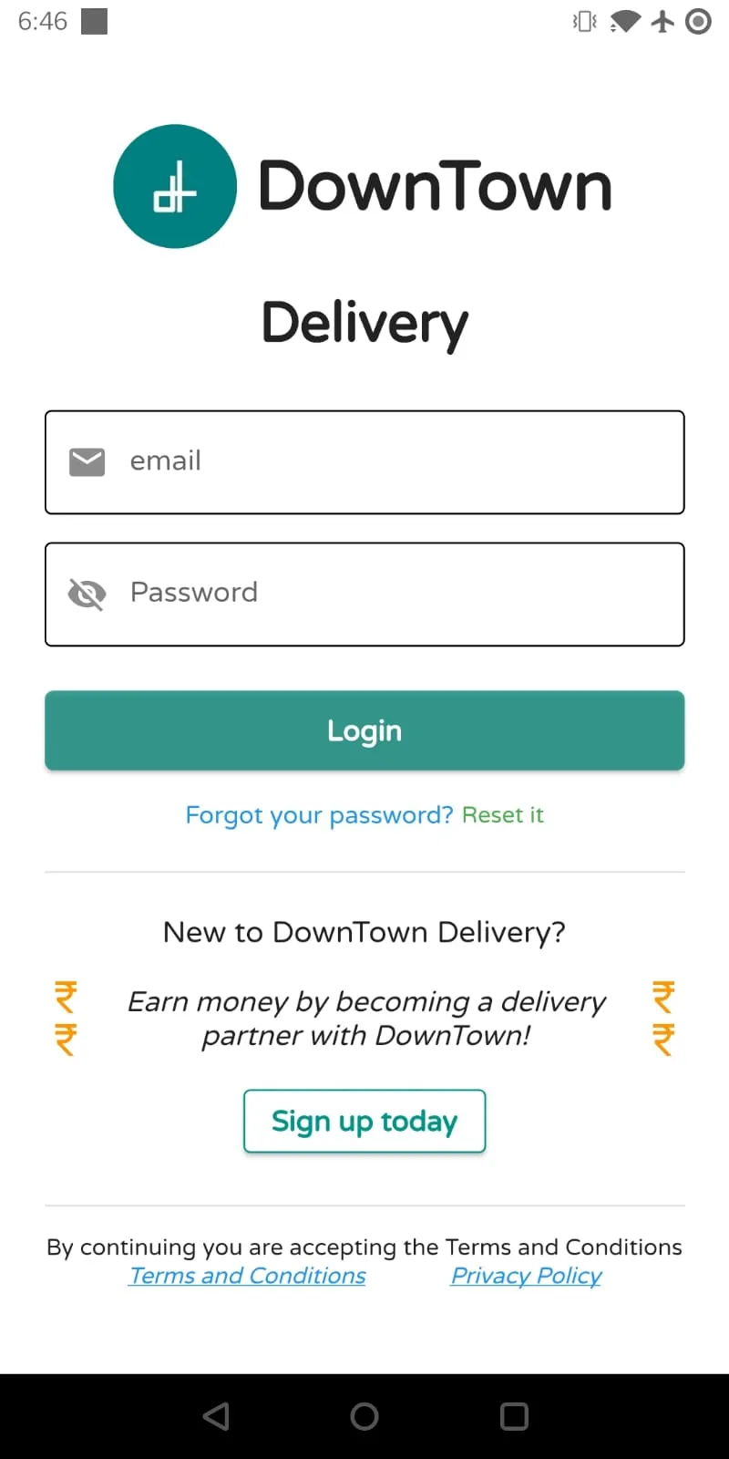 DownTown - Delivery Partner | Indus Appstore | Screenshot