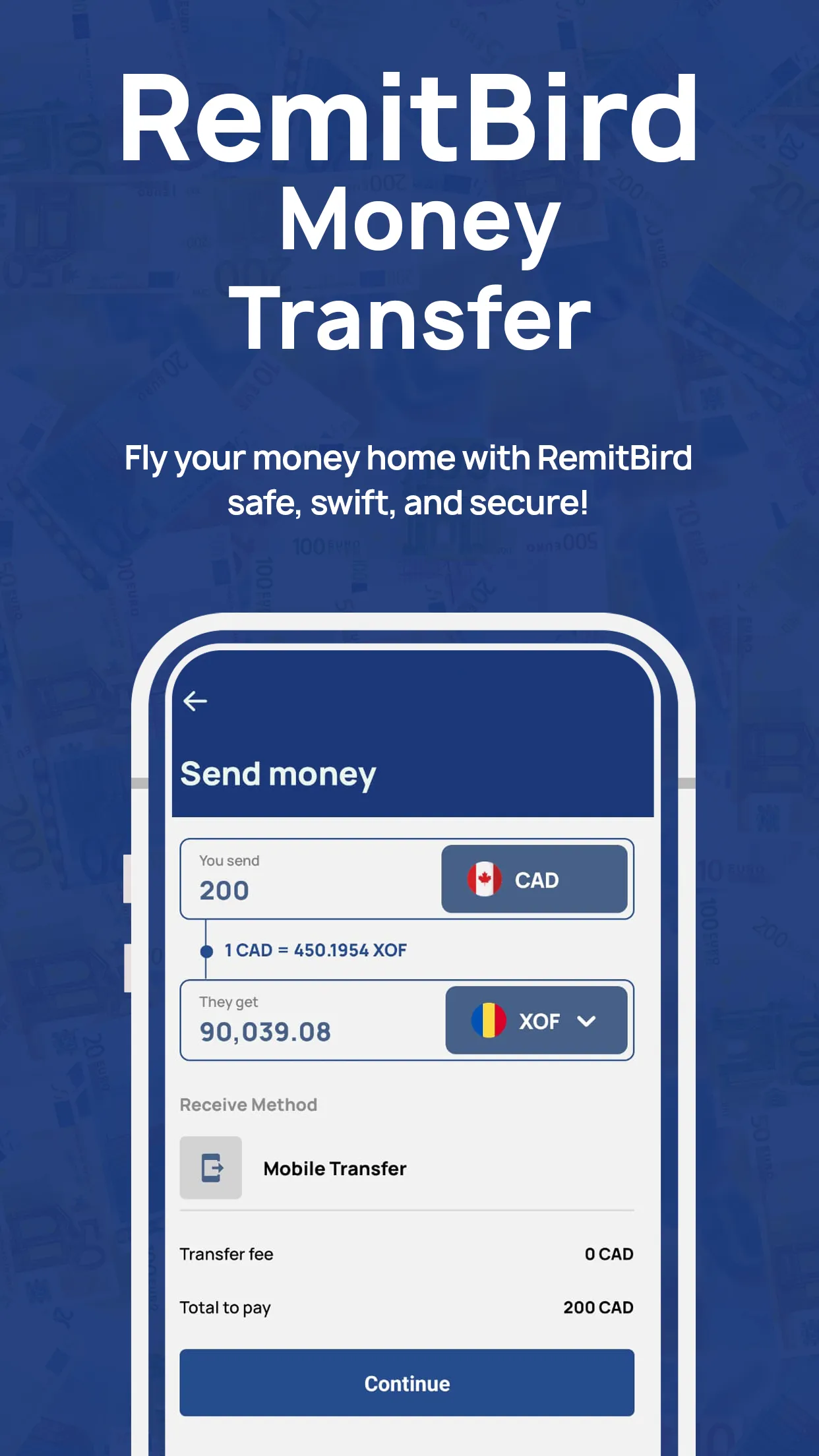 RemitBird: Money Transfer | Indus Appstore | Screenshot