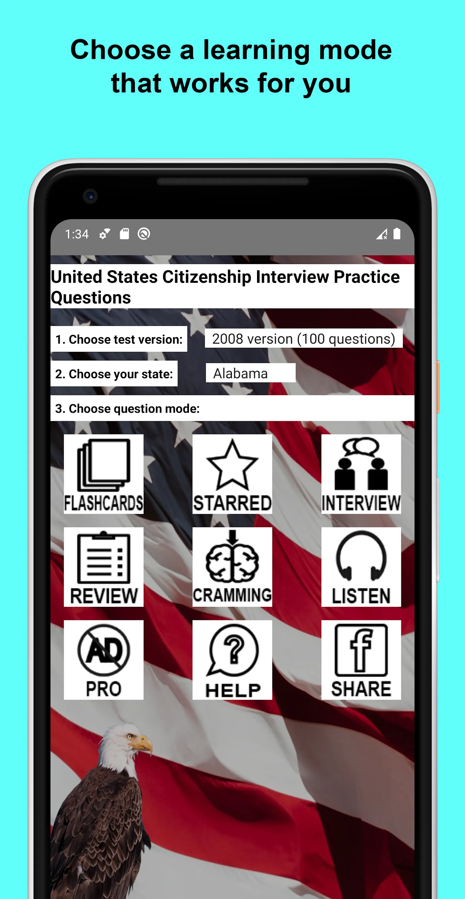 US Citizenship Test 2024 | Indus Appstore | Screenshot