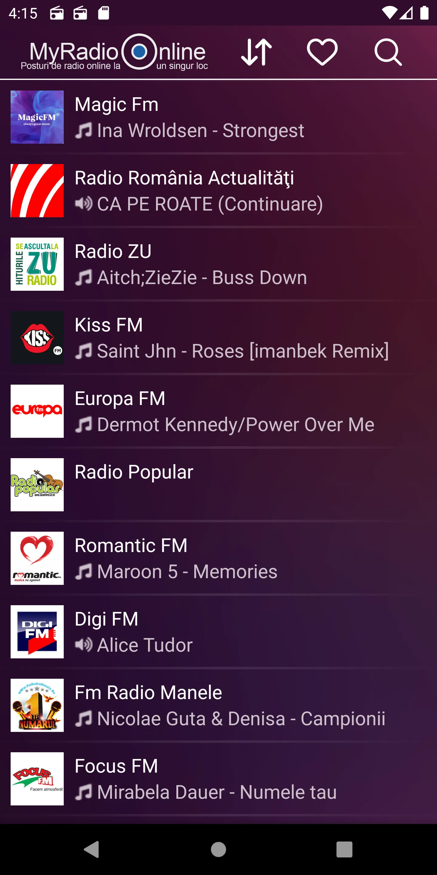 My Radio Online - RO - România | Indus Appstore | Screenshot