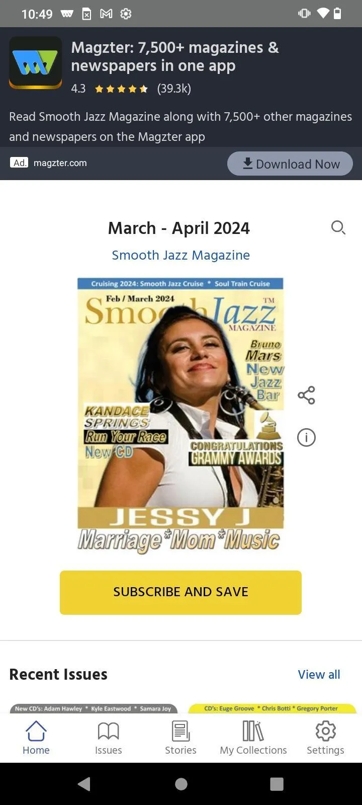 Smooth Jazz Magazine | Indus Appstore | Screenshot