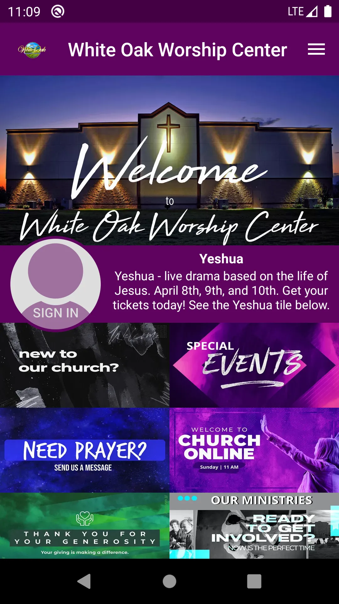 White Oak Worship Center | Indus Appstore | Screenshot