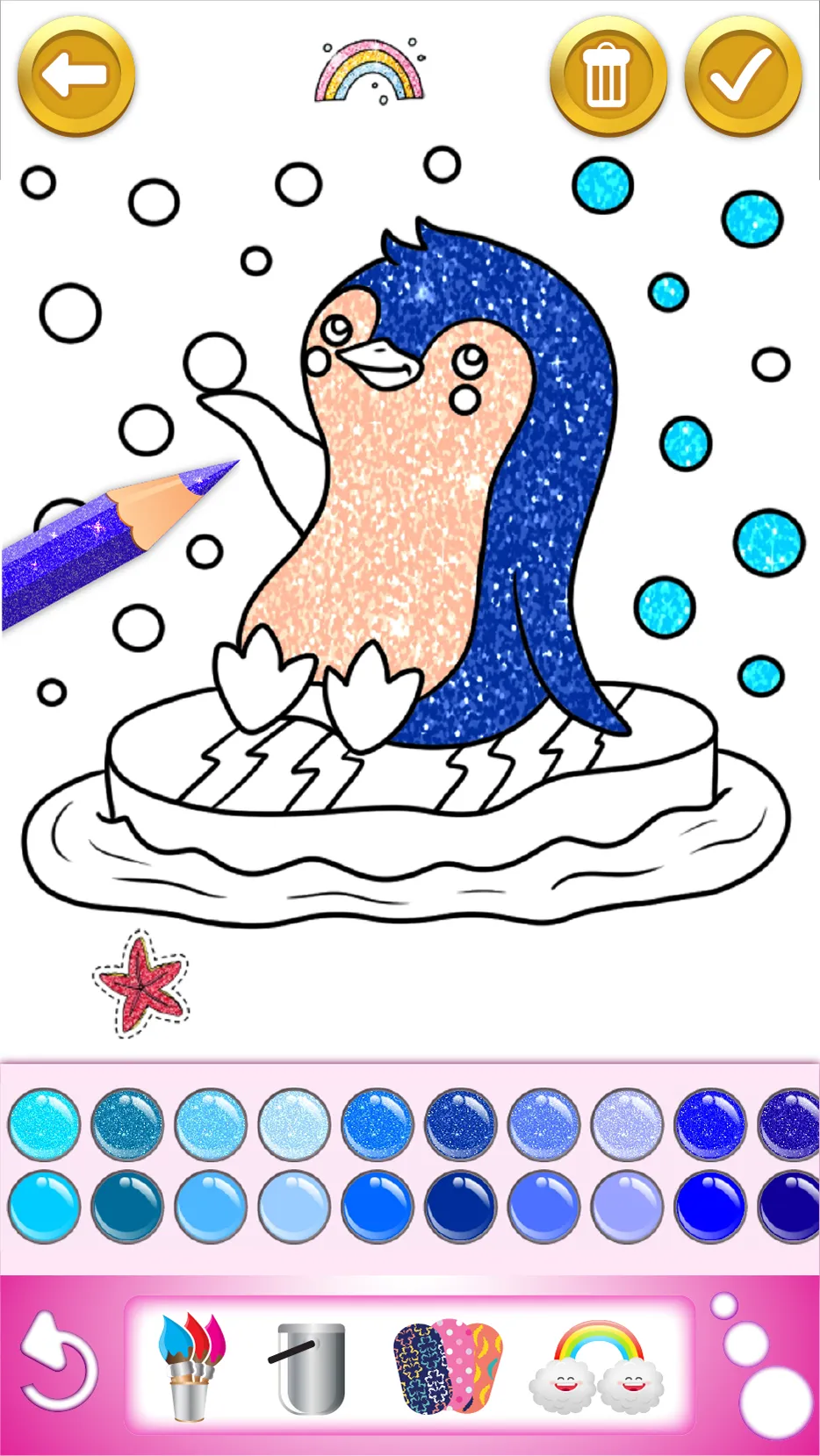 Glitter Coloring and Drawing | Indus Appstore | Screenshot