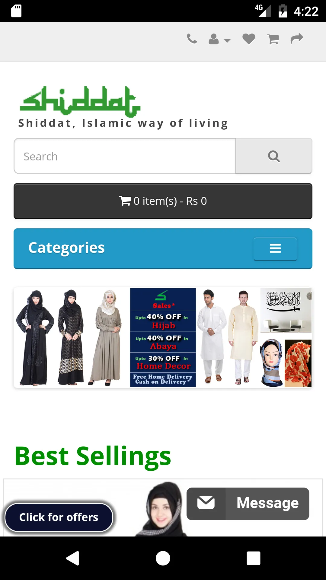 Shiddat- Islamic Shopping App | Indus Appstore | Screenshot