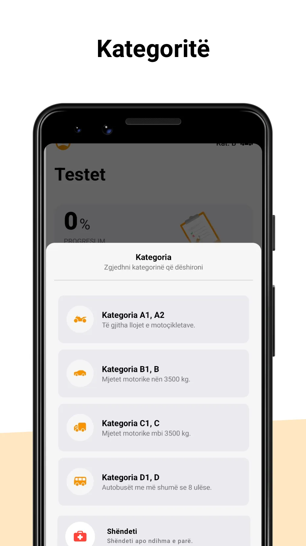 Autoshkolla Shqipëri - Testet | Indus Appstore | Screenshot