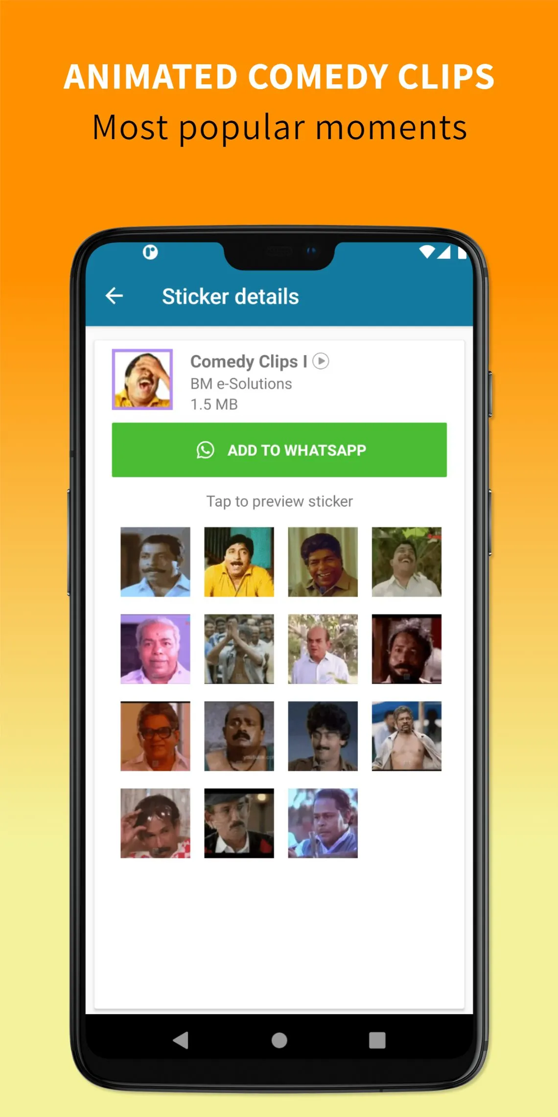 Malayalam Animated Stickers | Indus Appstore | Screenshot