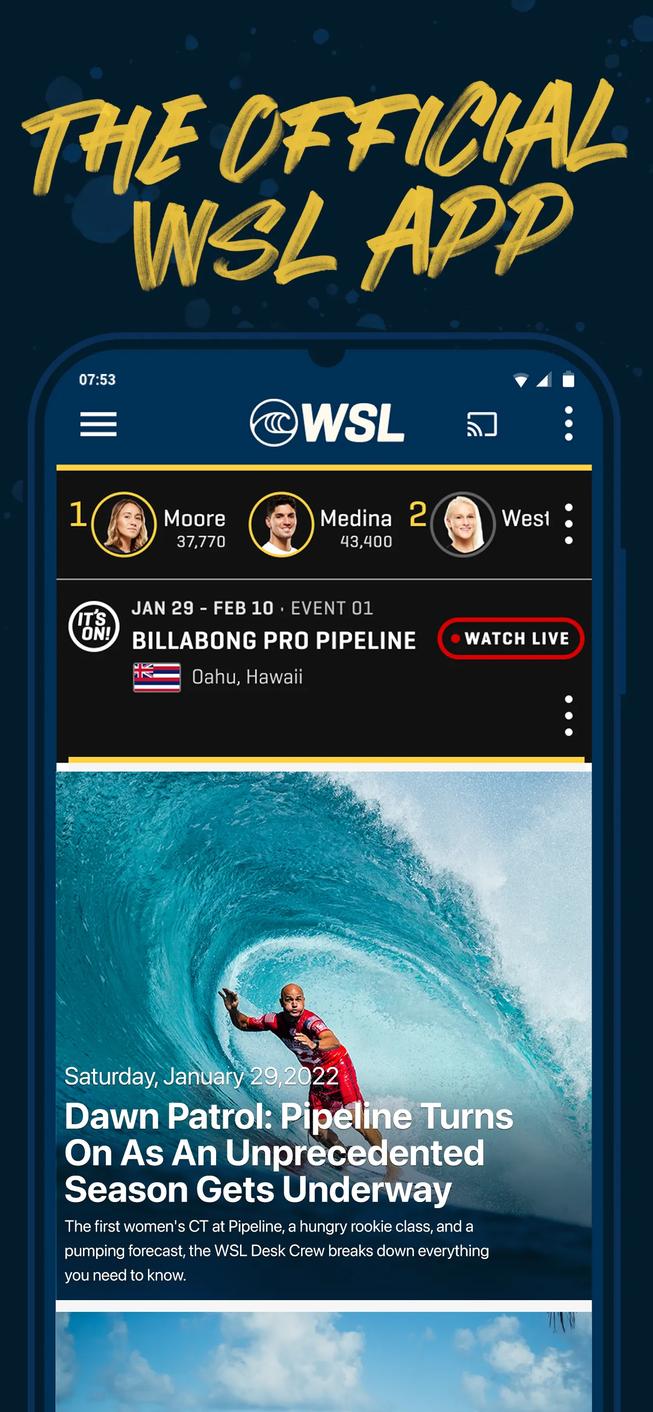 World Surf League | Indus Appstore | Screenshot