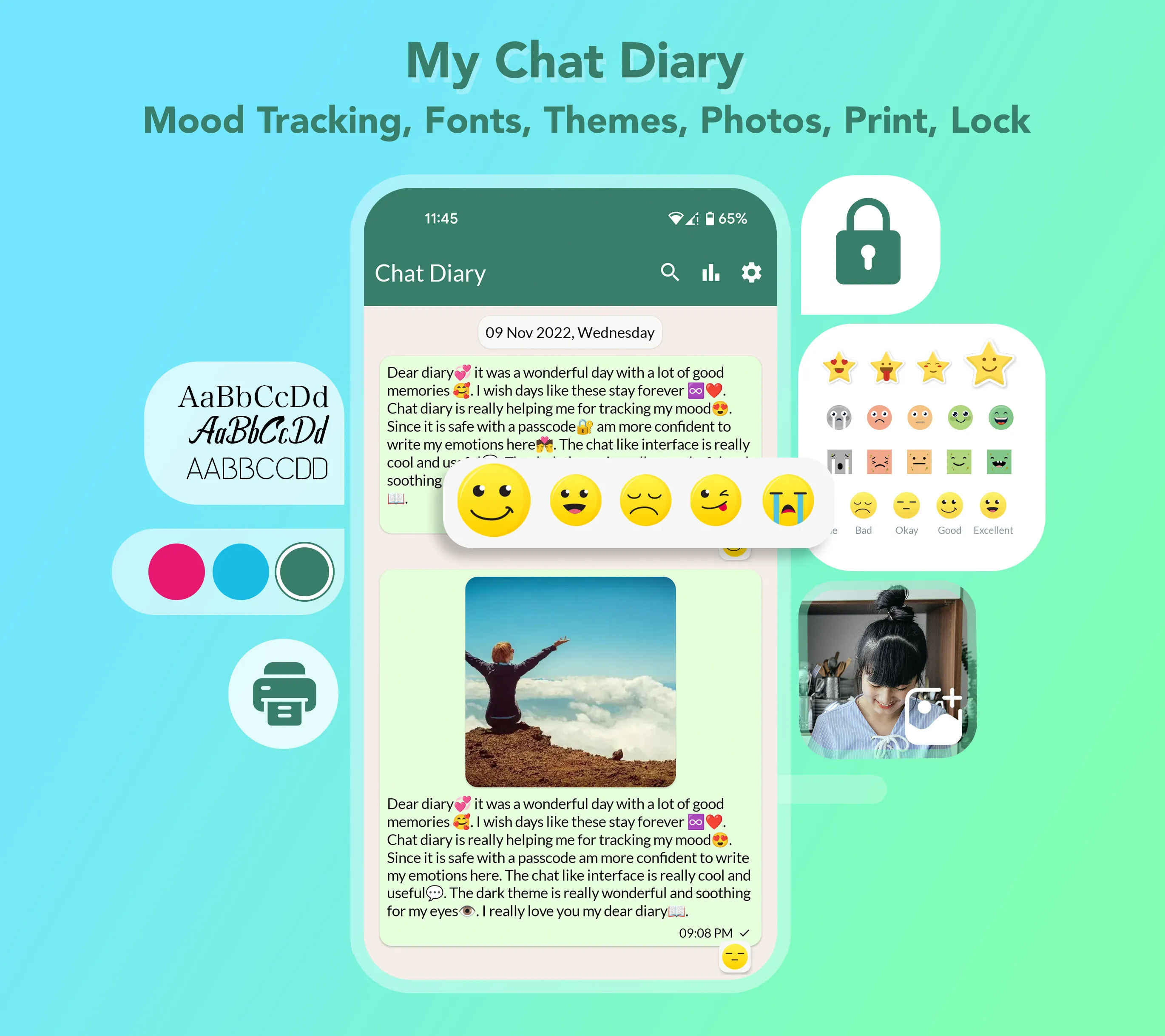 My Chat Diary - Daily Journal | Indus Appstore | Screenshot