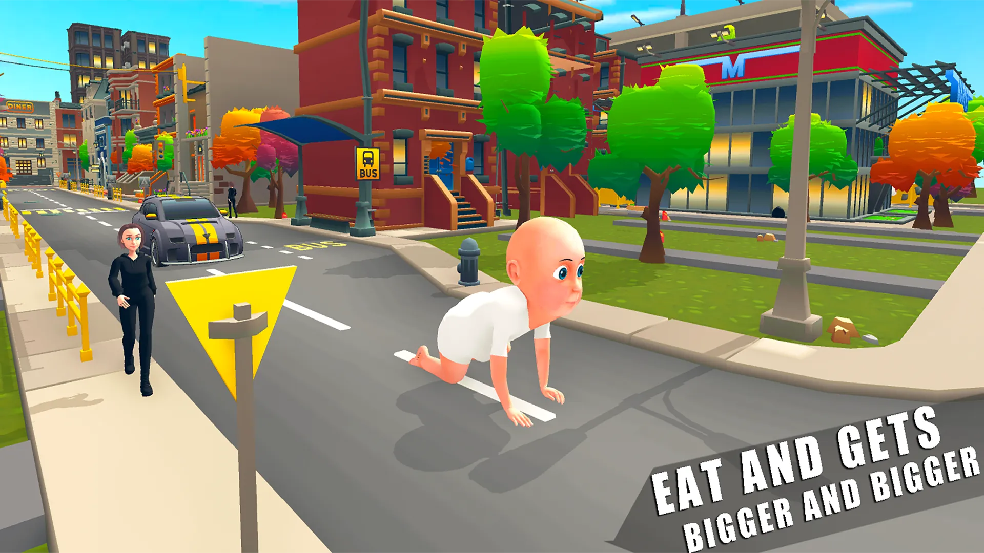 Hungry Baby Big Fat Simulator | Indus Appstore | Screenshot