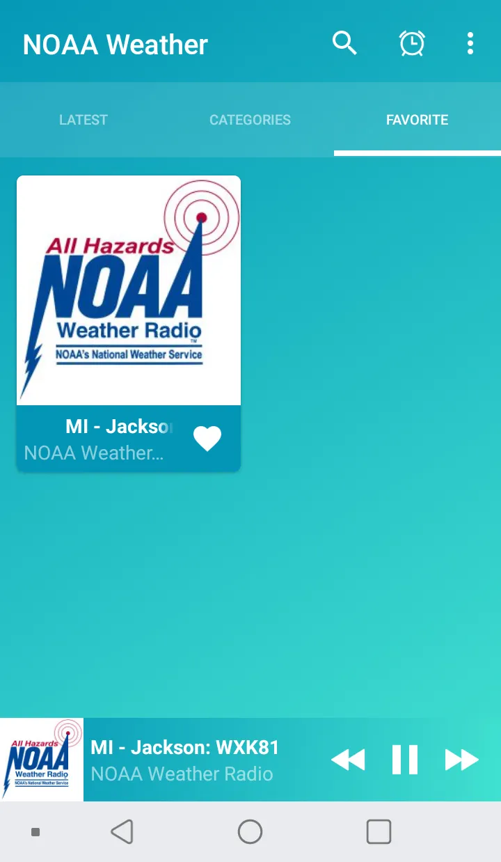 NOAA weather radios online | Indus Appstore | Screenshot