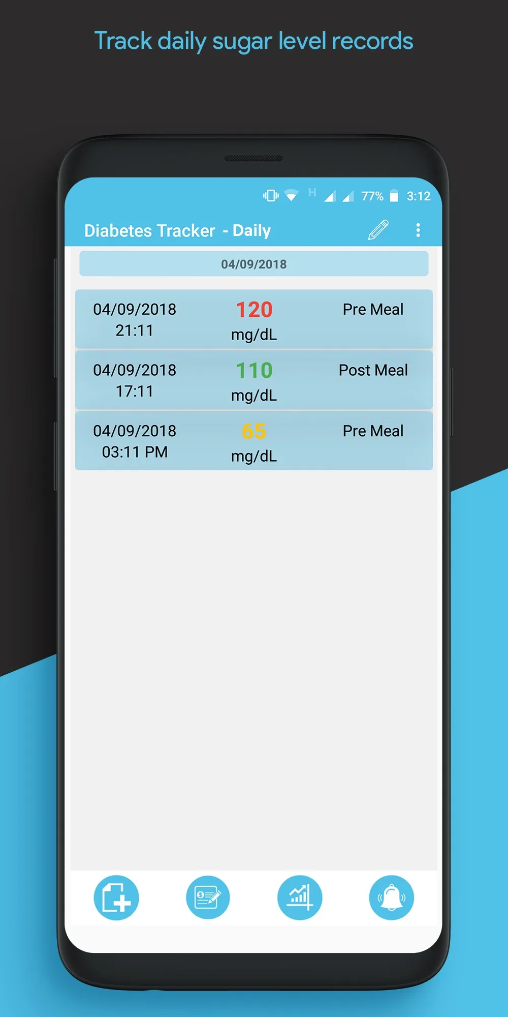 Diabetes Tracker Daily | Indus Appstore | Screenshot