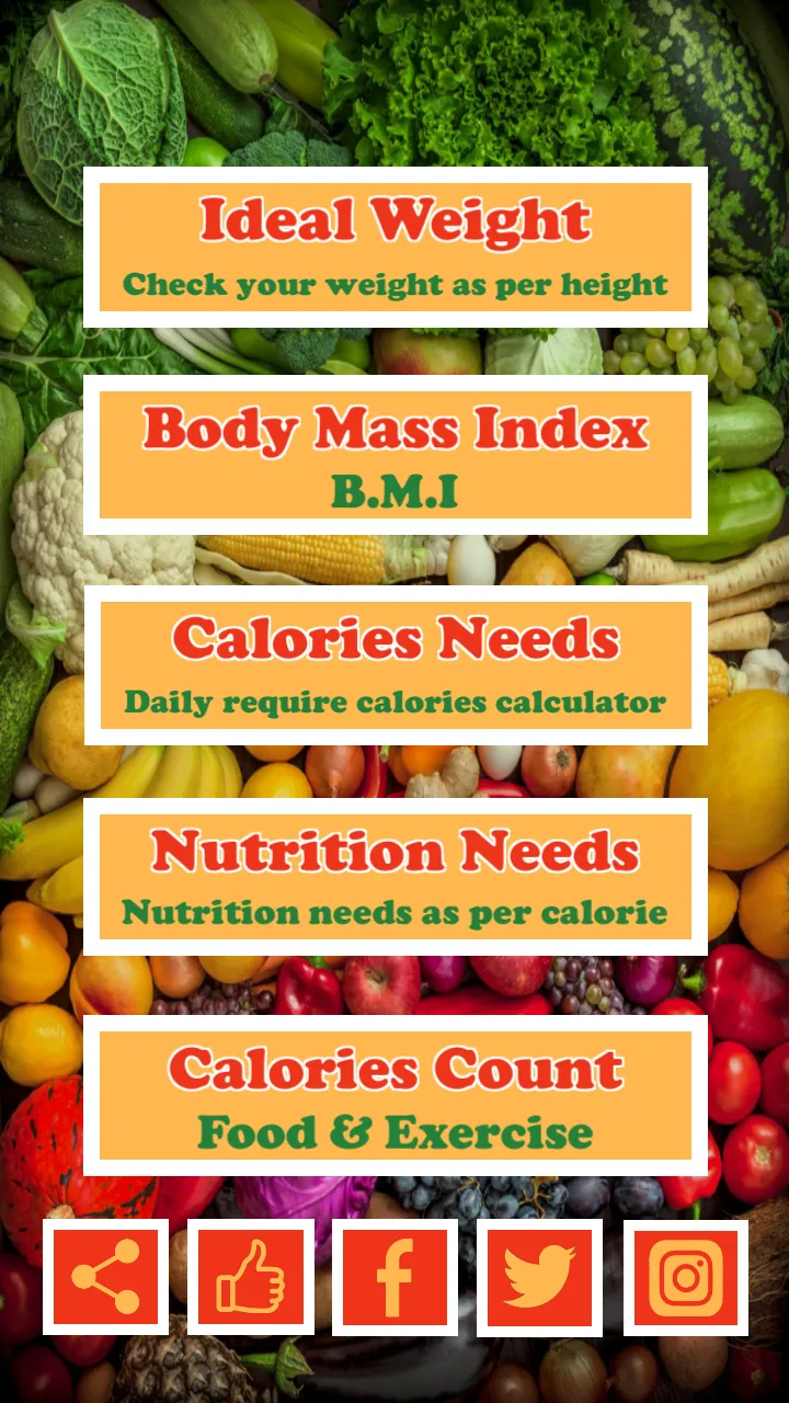 Body & Calories Calculator | Indus Appstore | Screenshot