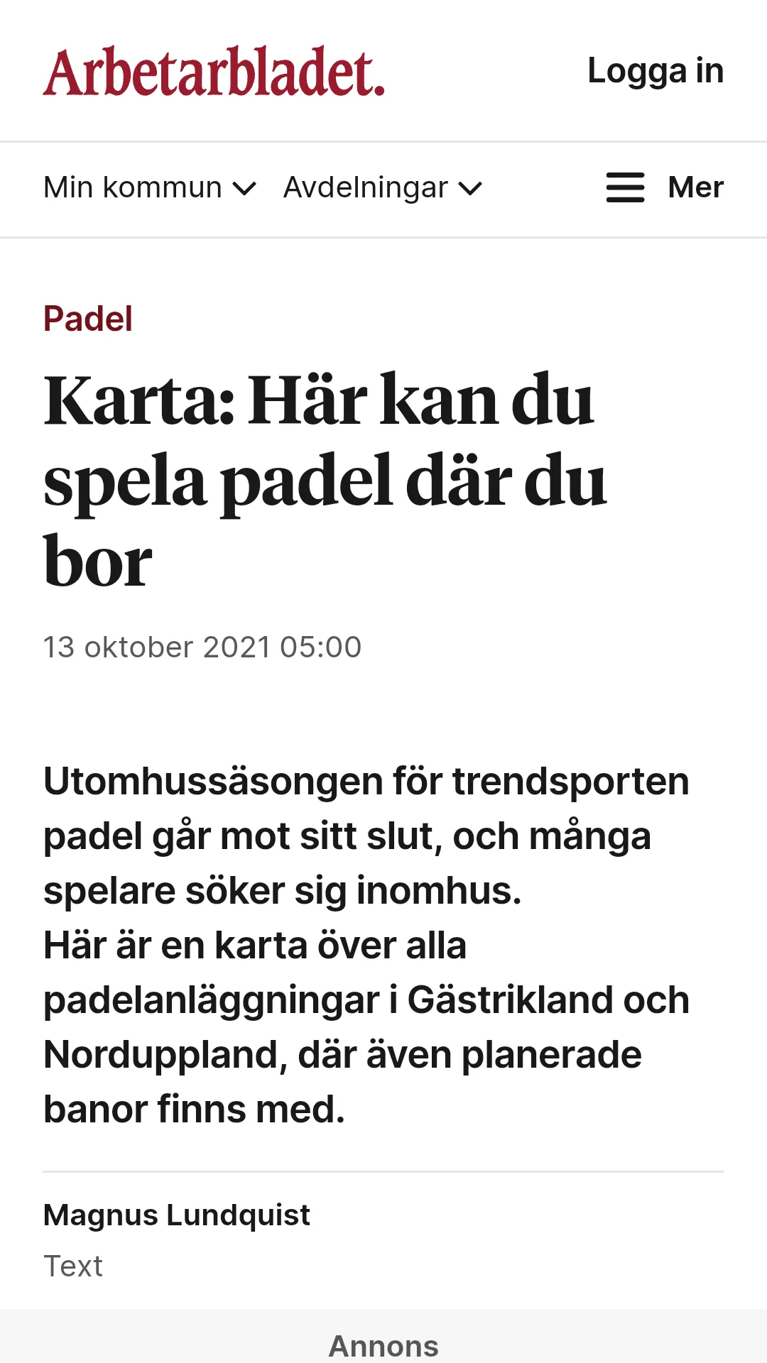 Arbetarbladet.se | Indus Appstore | Screenshot