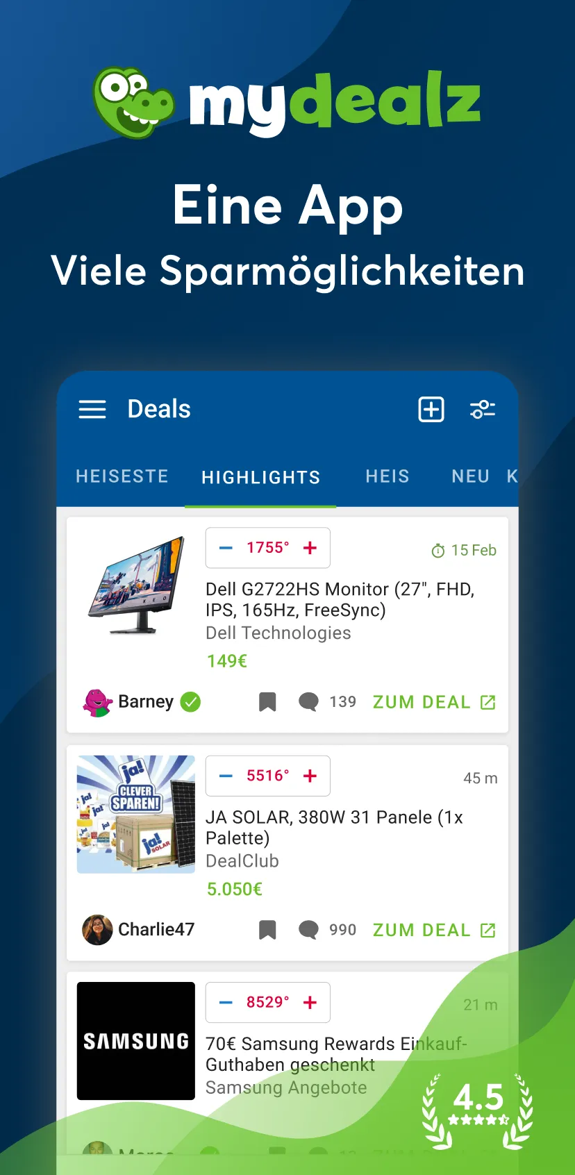 mydealz – Gutscheine, Angebote | Indus Appstore | Screenshot