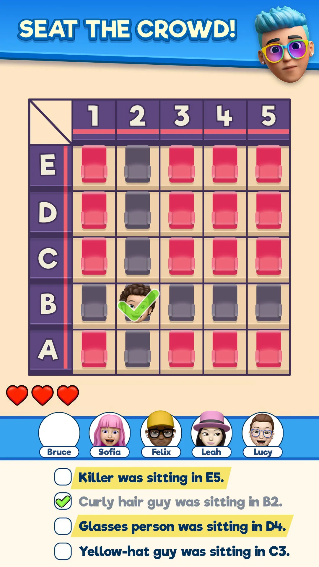 That's My Seat - Logic Puzzle | Indus Appstore | Screenshot