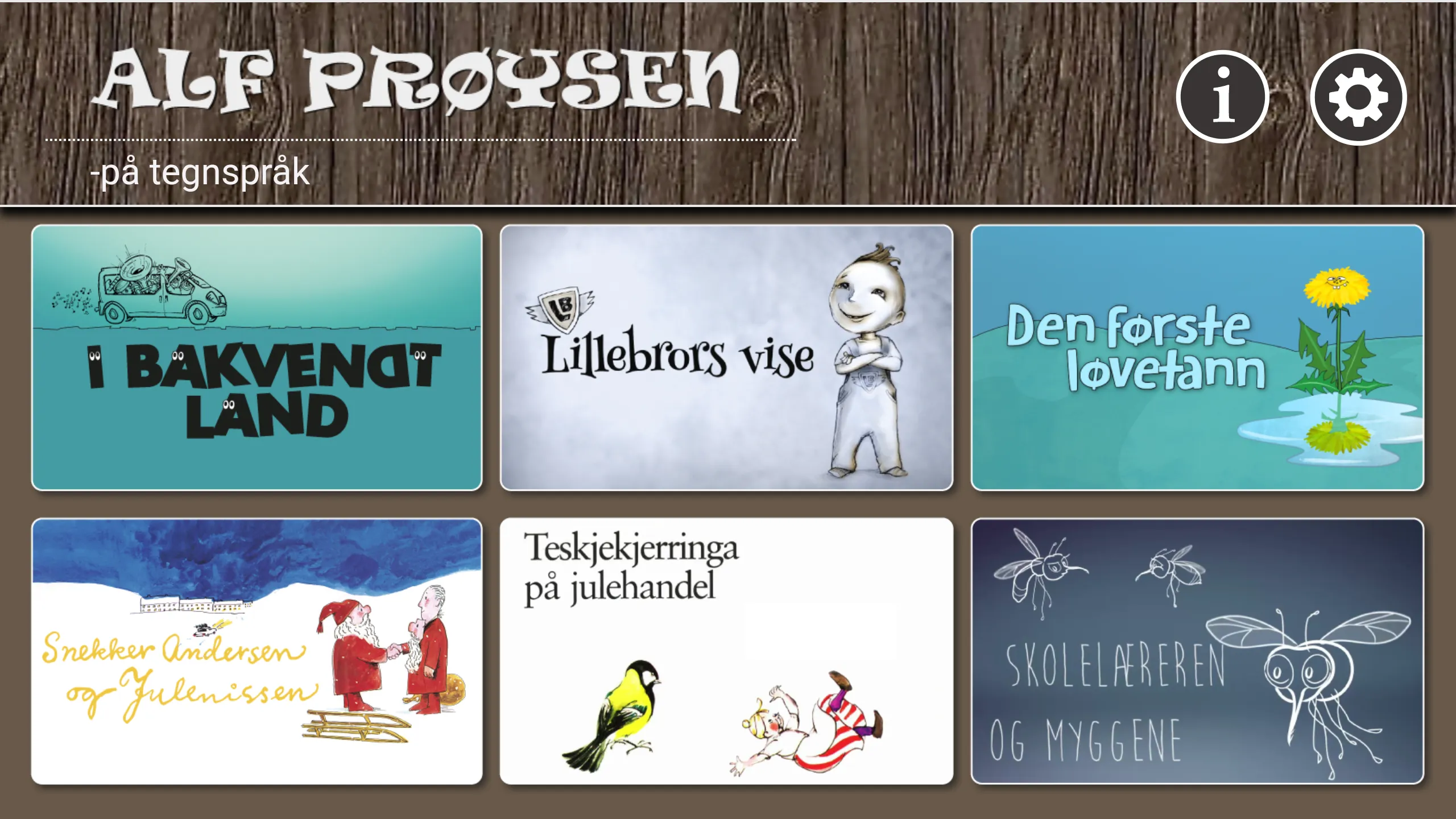 Alf Prøysen på tegnspråk | Indus Appstore | Screenshot