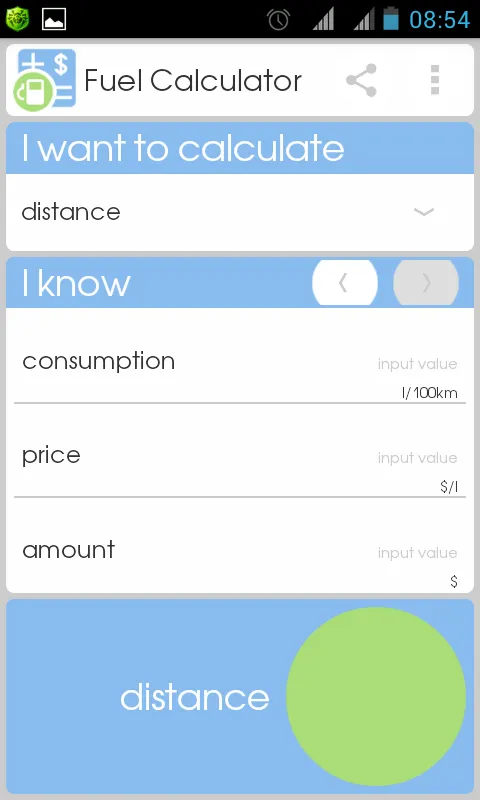 Fuel Calculator | Indus Appstore | Screenshot