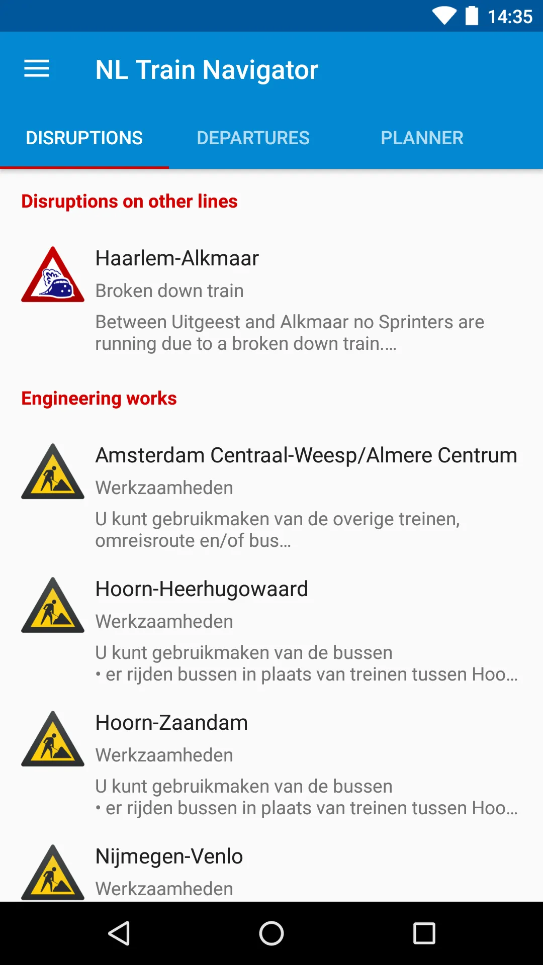 NL Train Navigator: trains | Indus Appstore | Screenshot