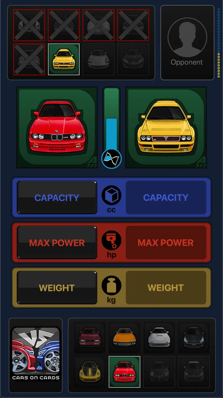 Cars on Cards | Indus Appstore | Screenshot