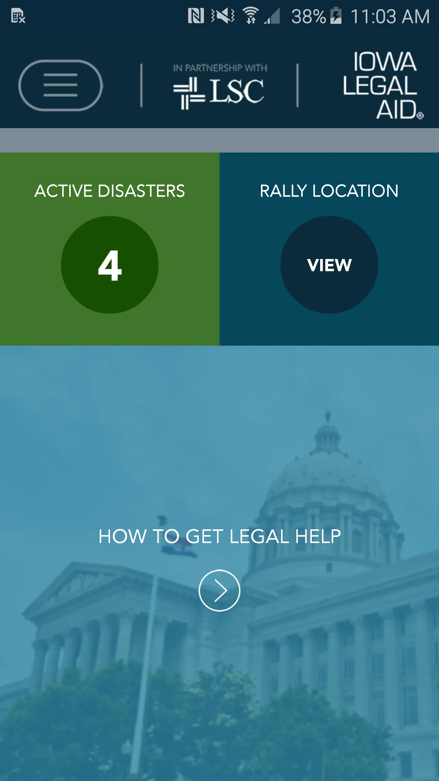 Iowa Legal Aid Disaster Relief | Indus Appstore | Screenshot