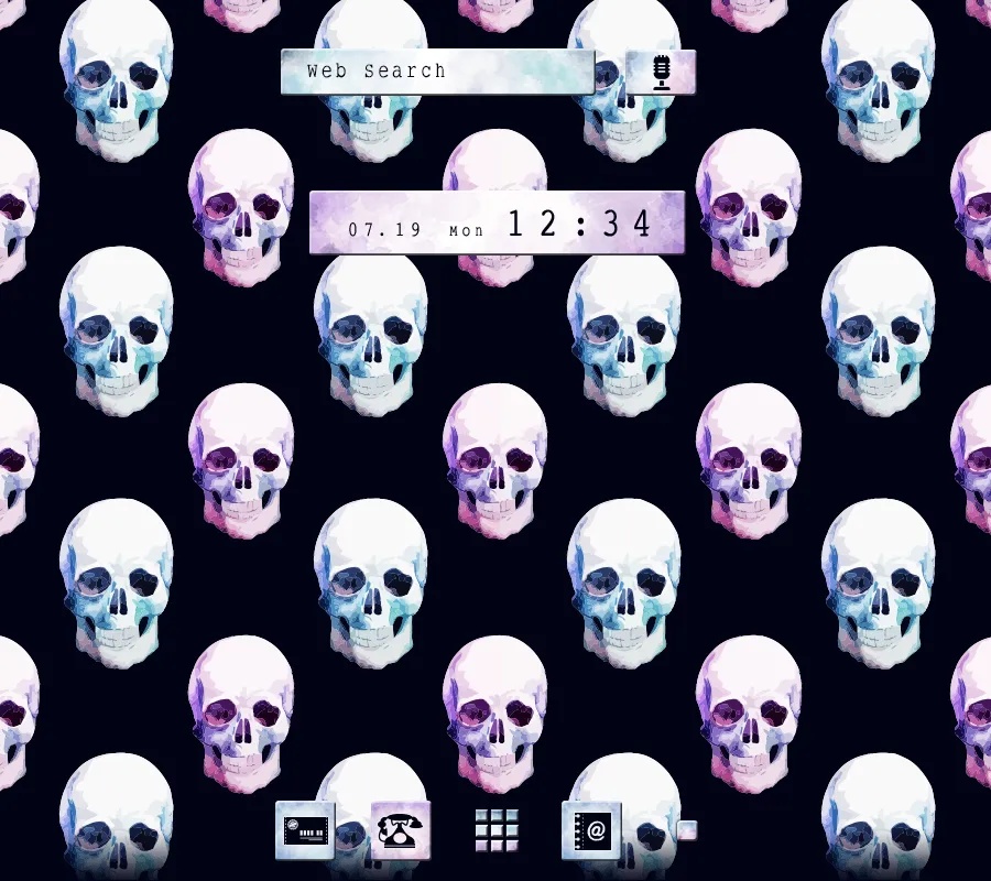 Skull Pattern Theme | Indus Appstore | Screenshot