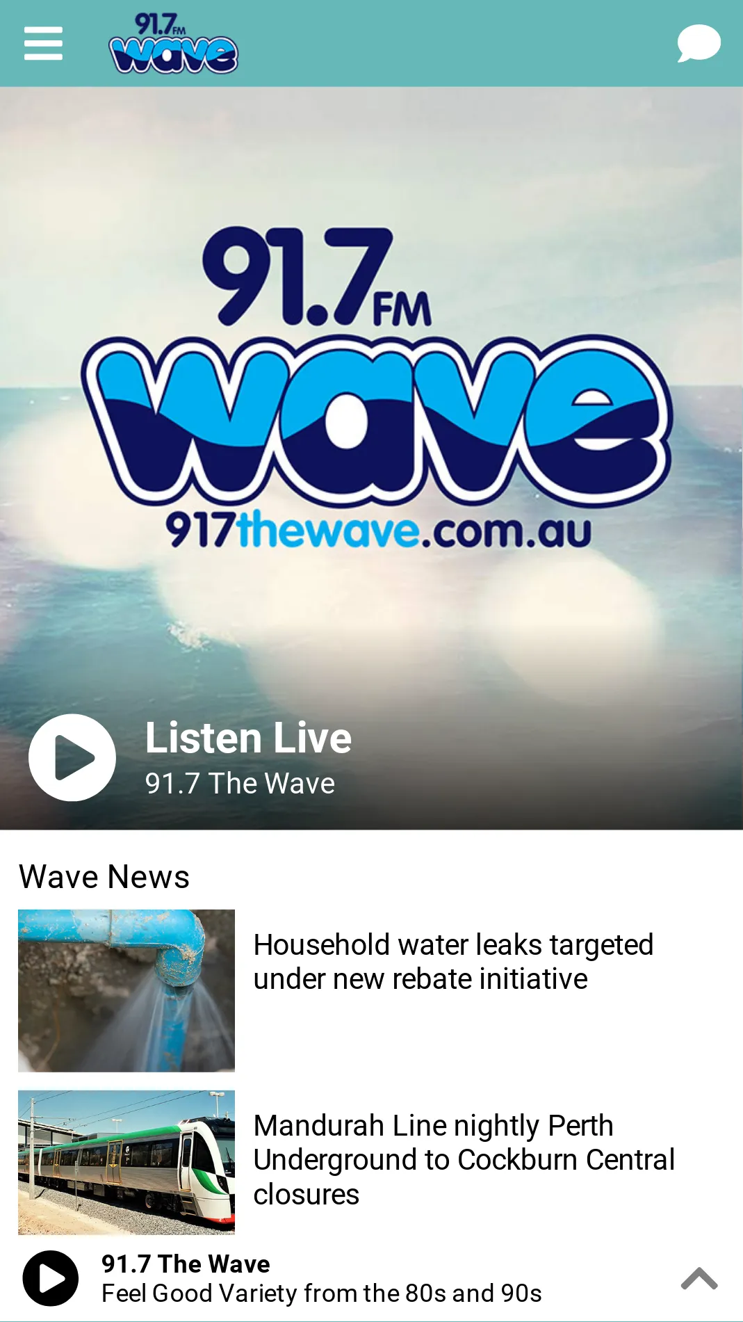 91.7 The Wave | Indus Appstore | Screenshot