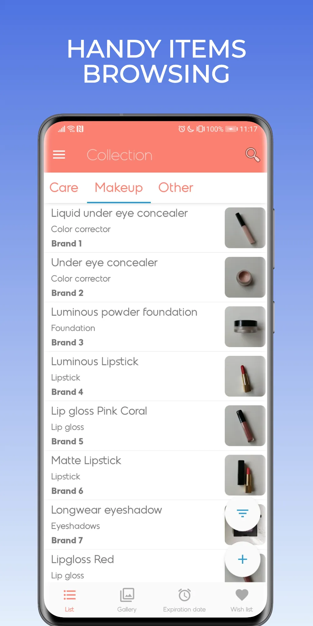Beautistics: Makeup Organizer | Indus Appstore | Screenshot