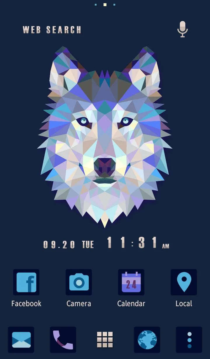 Triangle Wolf Theme +HOME | Indus Appstore | Screenshot