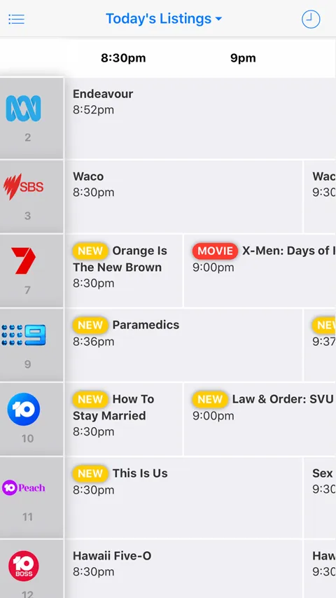 TV Guide Australia | Indus Appstore | Screenshot