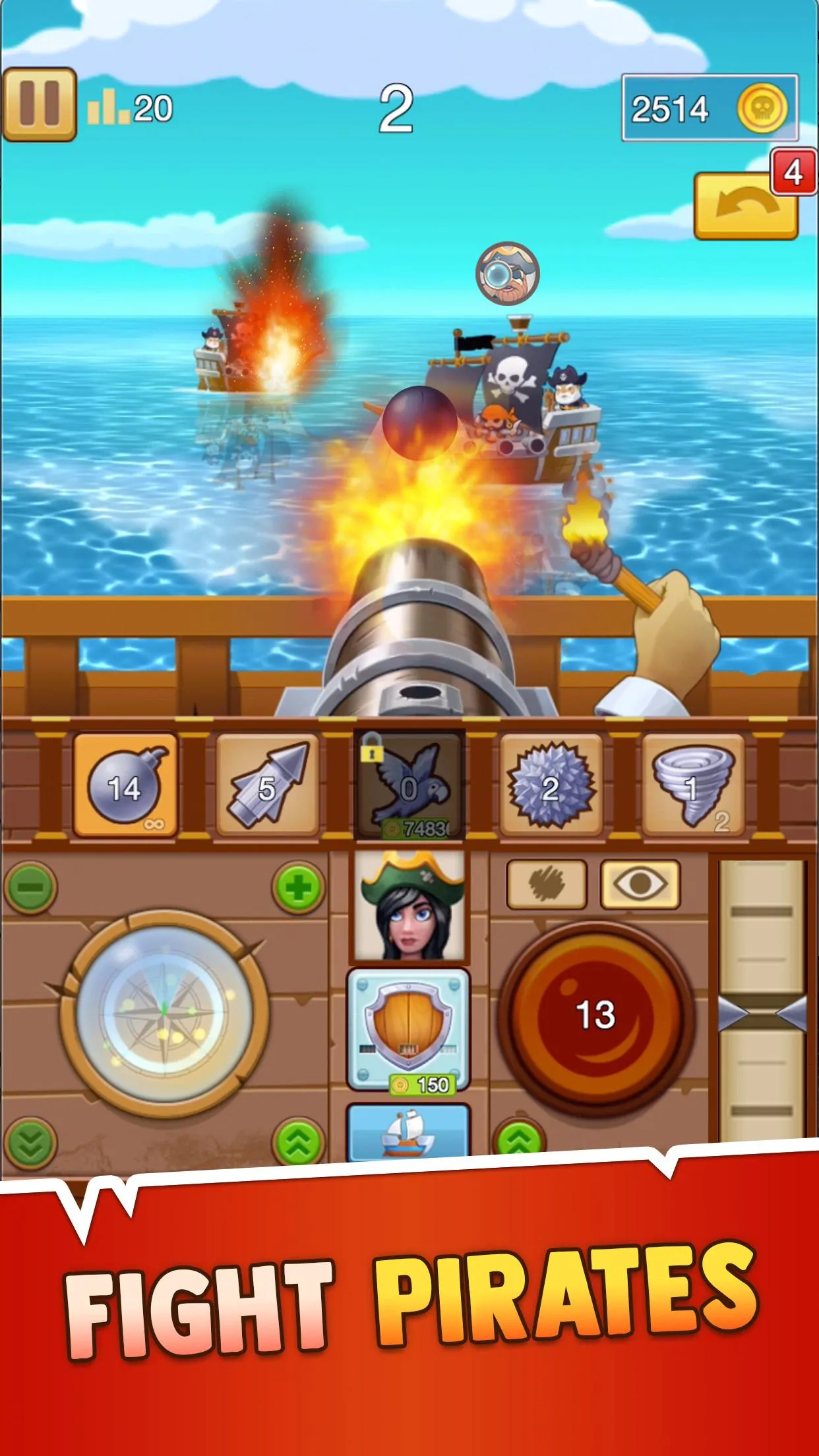 Pirate Bay - action shooter. | Indus Appstore | Screenshot