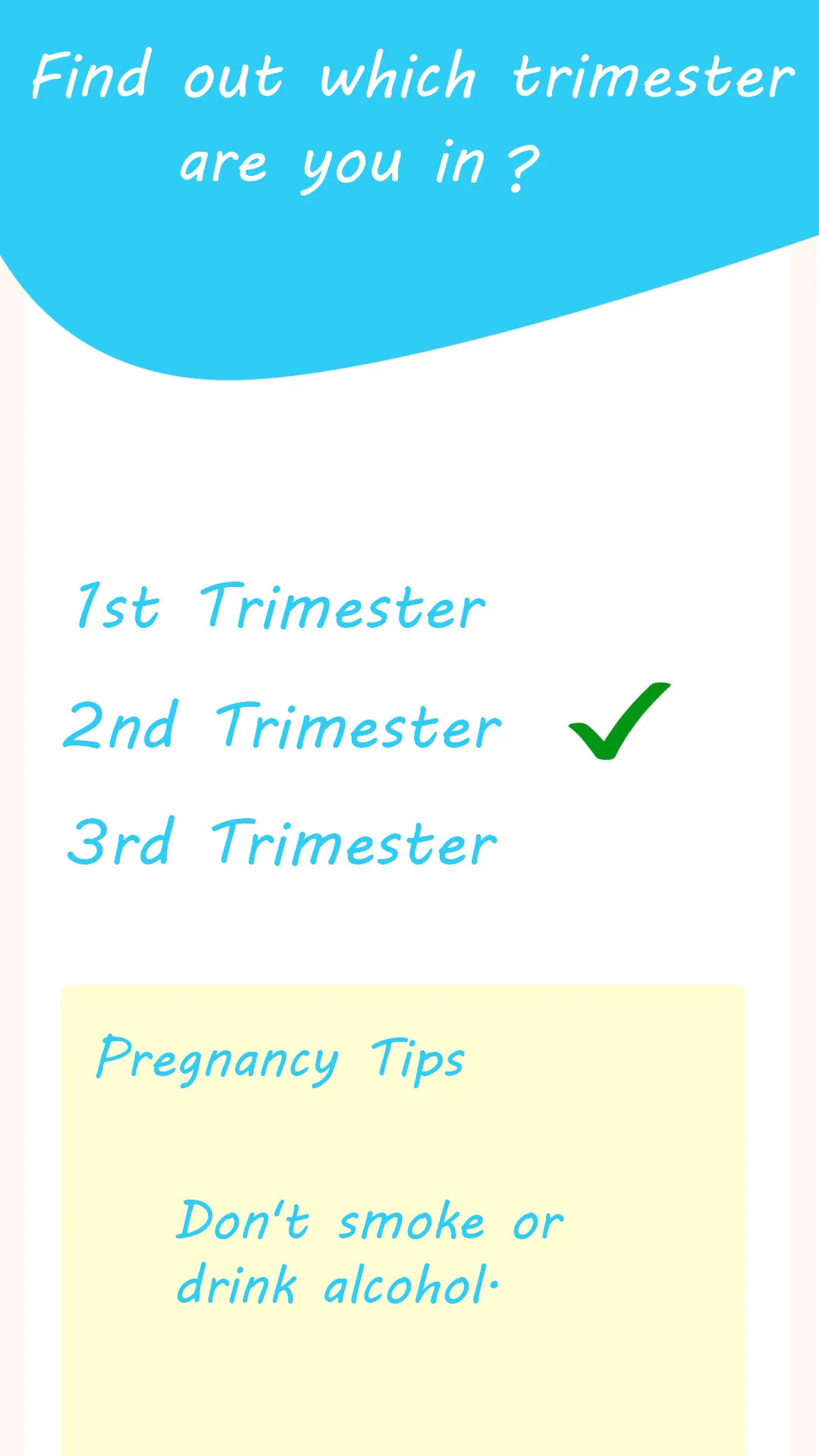 PREGNANCY TRIMESTER CHECKER | Indus Appstore | Screenshot