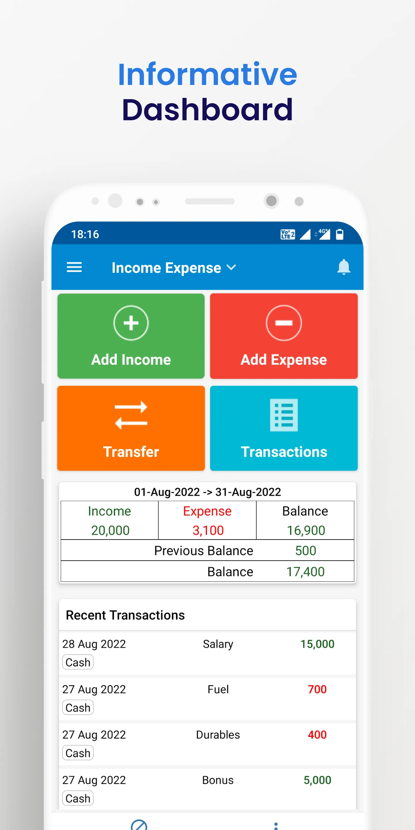 Income Expense- daily expenses | Indus Appstore | Screenshot