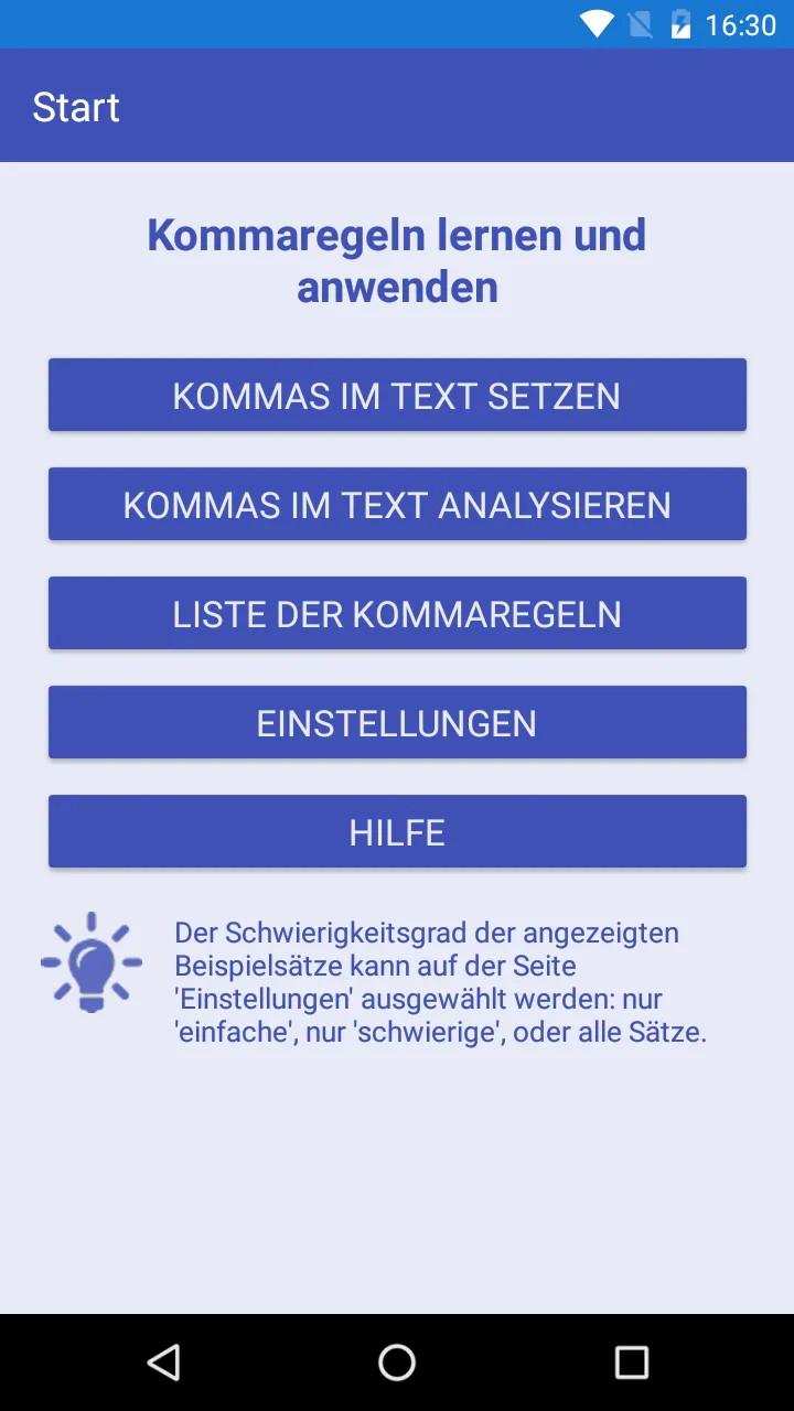 Kommaregeln Deutsch | Indus Appstore | Screenshot