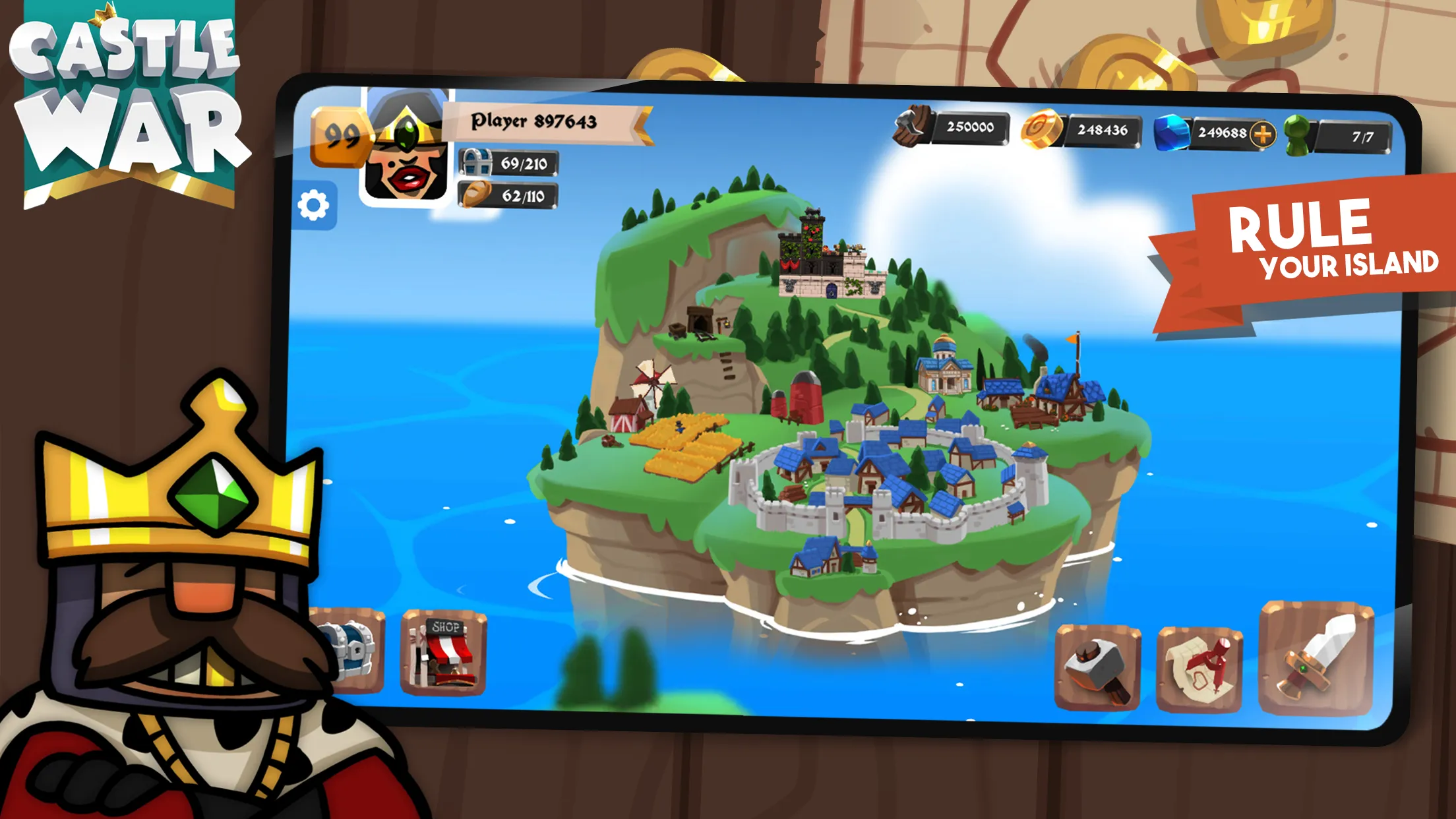 Castle War: Idle Island | Indus Appstore | Screenshot