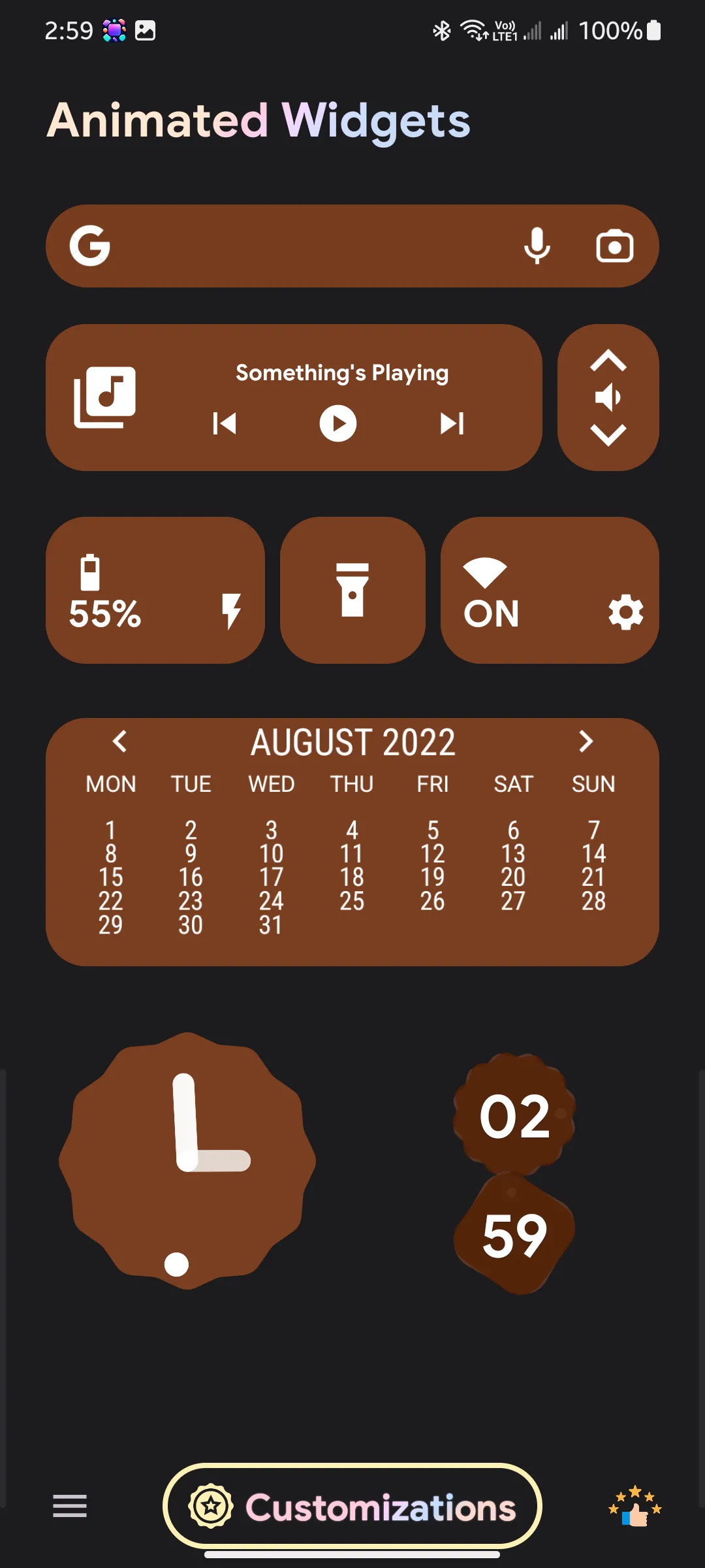 Animated Color Widgets | Indus Appstore | Screenshot