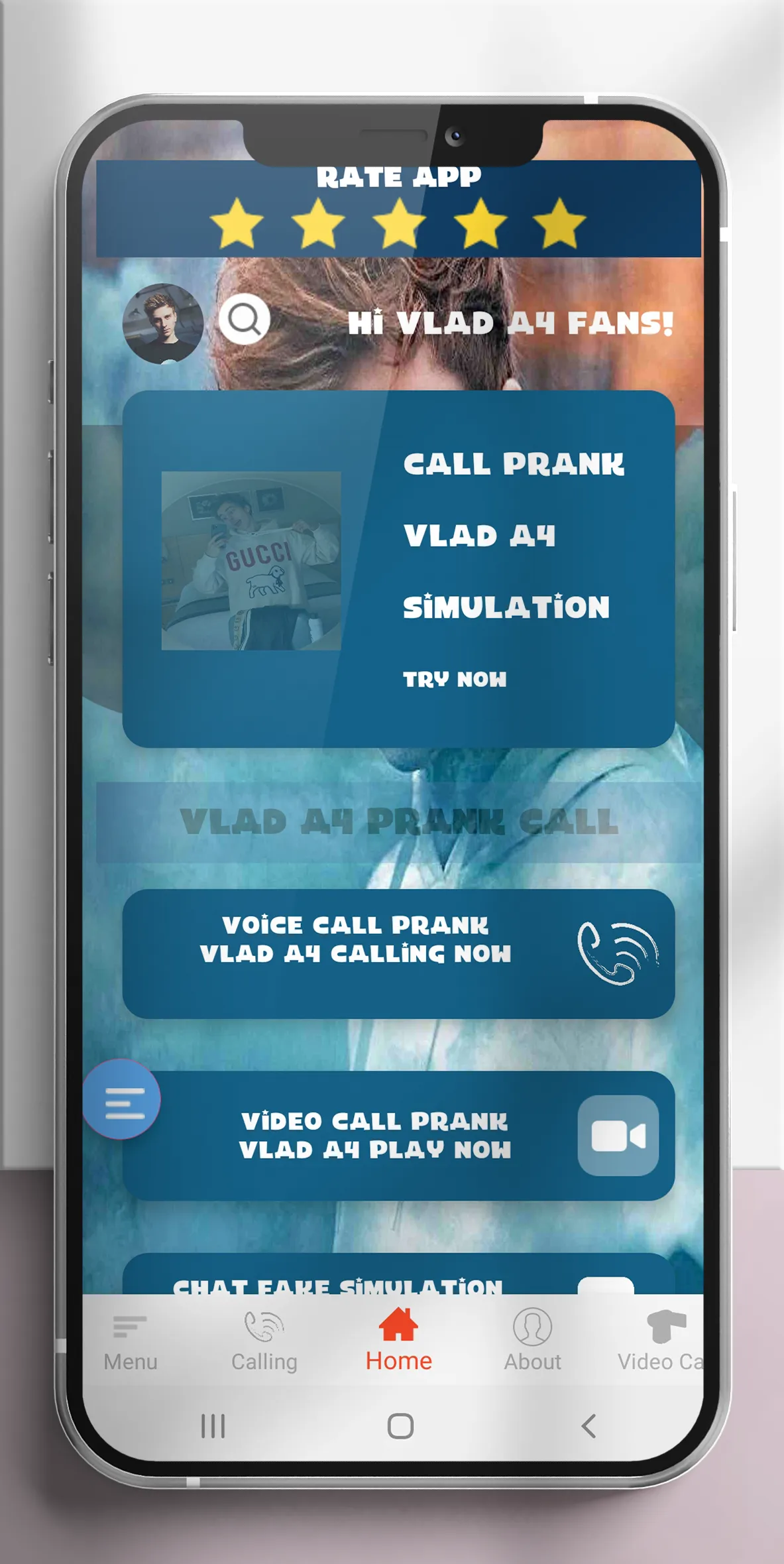 Vlad A4 Fake call prank | Chat | Indus Appstore | Screenshot