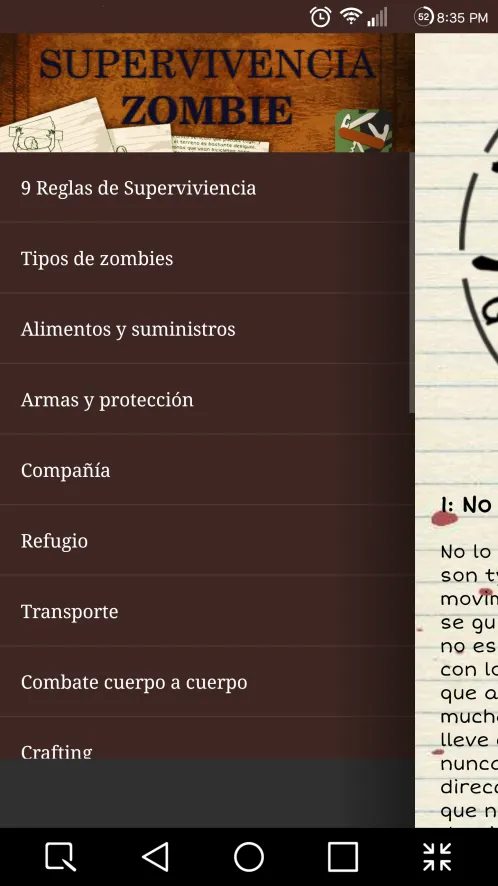 Manual de Supervivencia Zombie | Indus Appstore | Screenshot