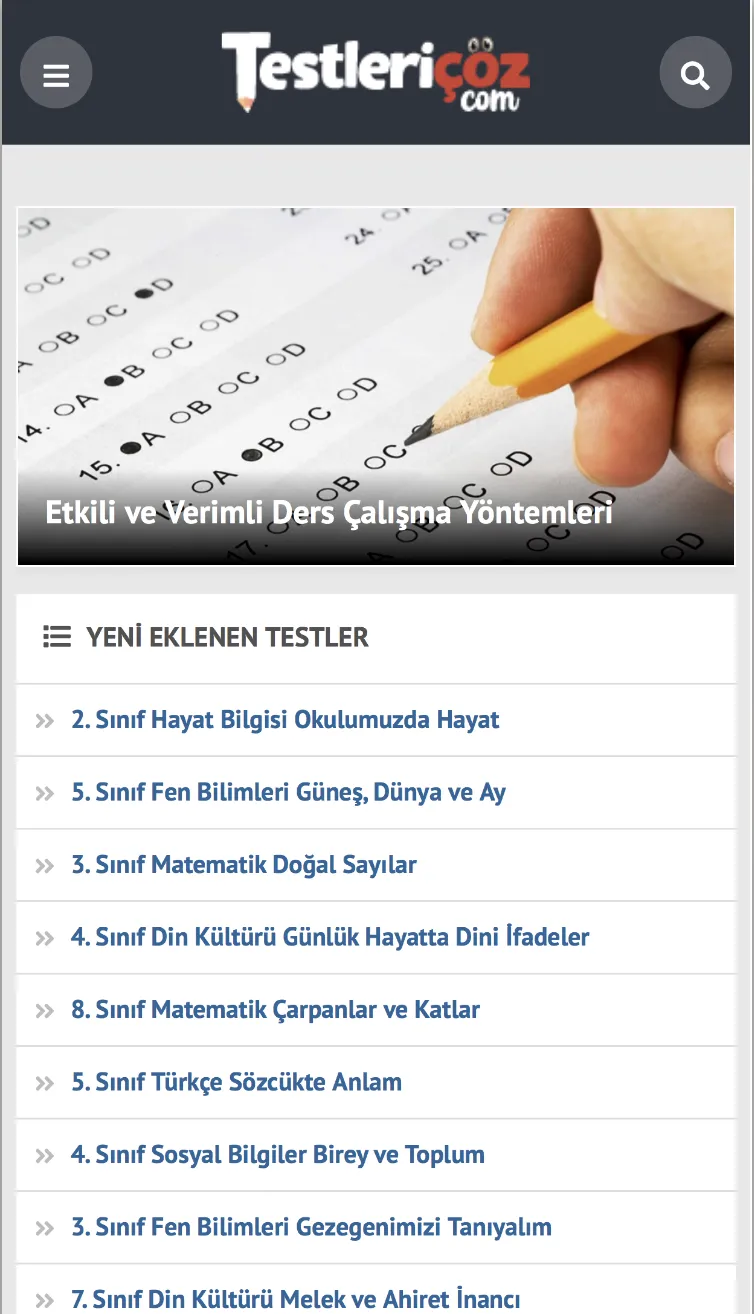 Testleri Çöz | Indus Appstore | Screenshot